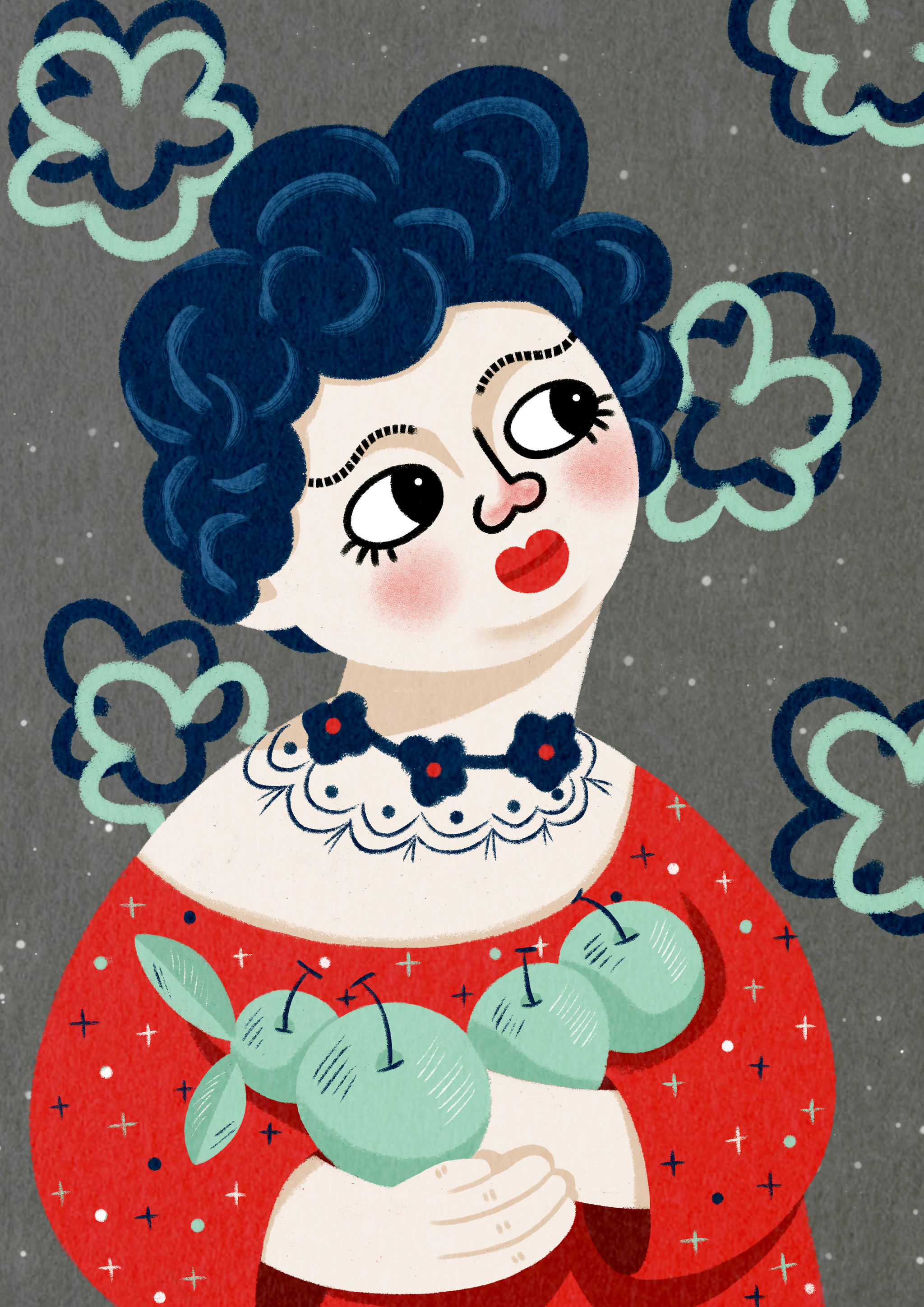 名画转插画 | 双下巴系列