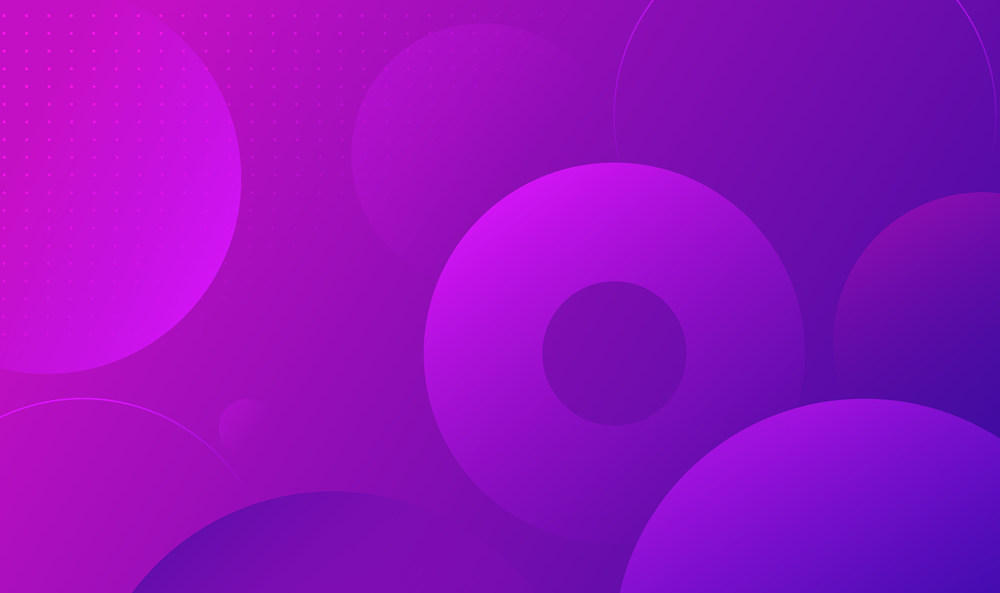 抽象风格横版插图紫色圆形图案背景