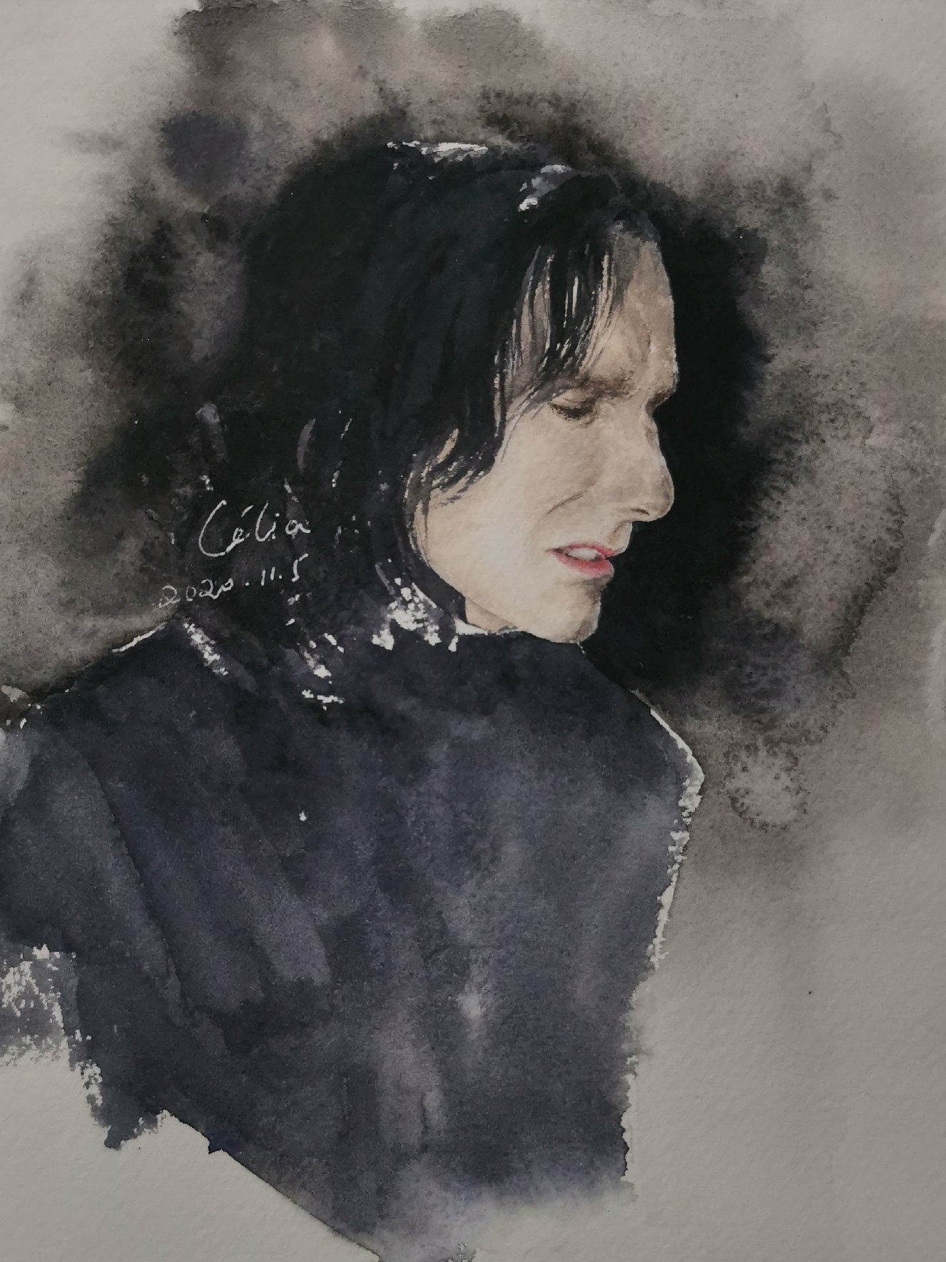 哈利波特人物水彩原创