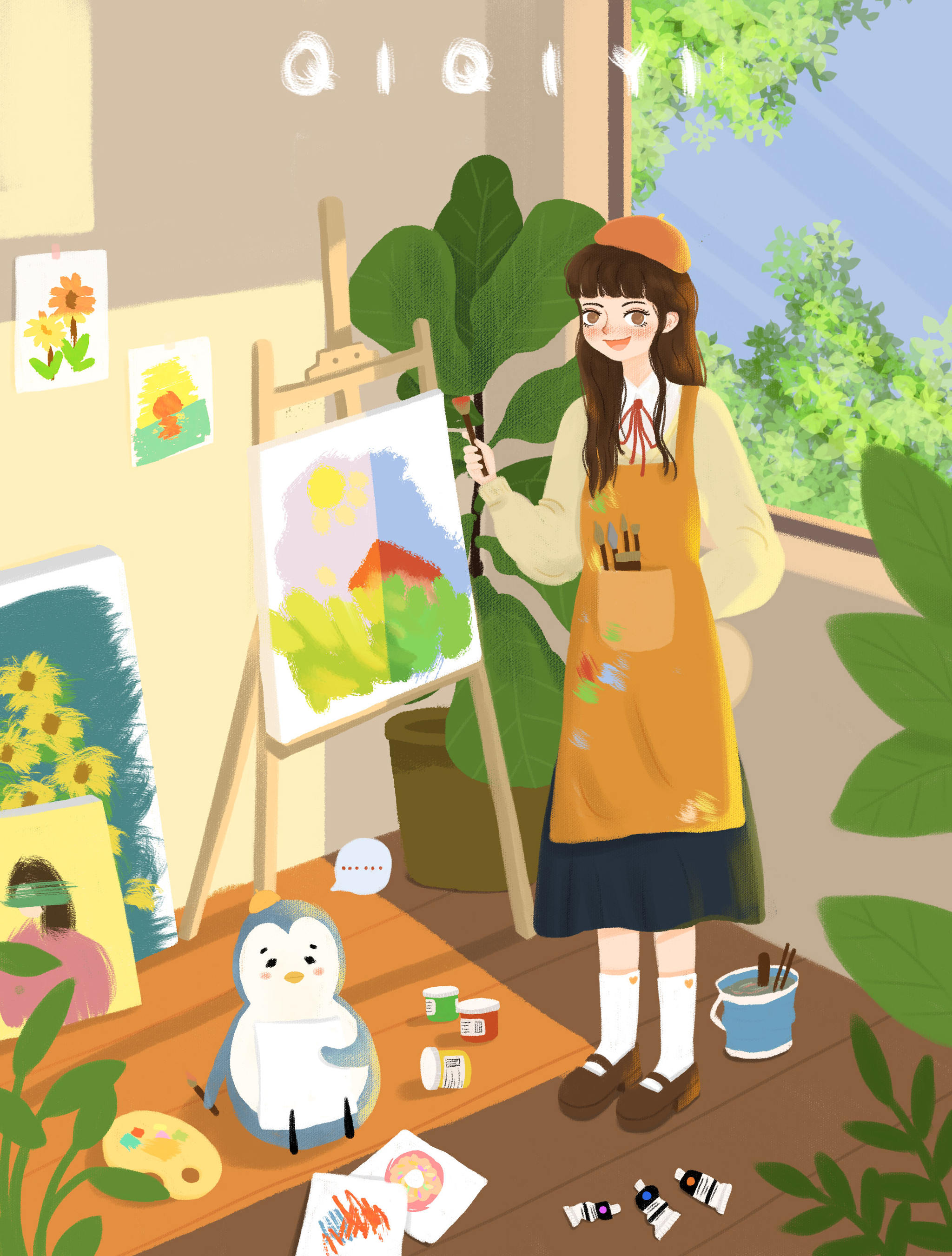 小画家 - 鱼耳七 - 原创作品 - 视觉中国(shijueme)