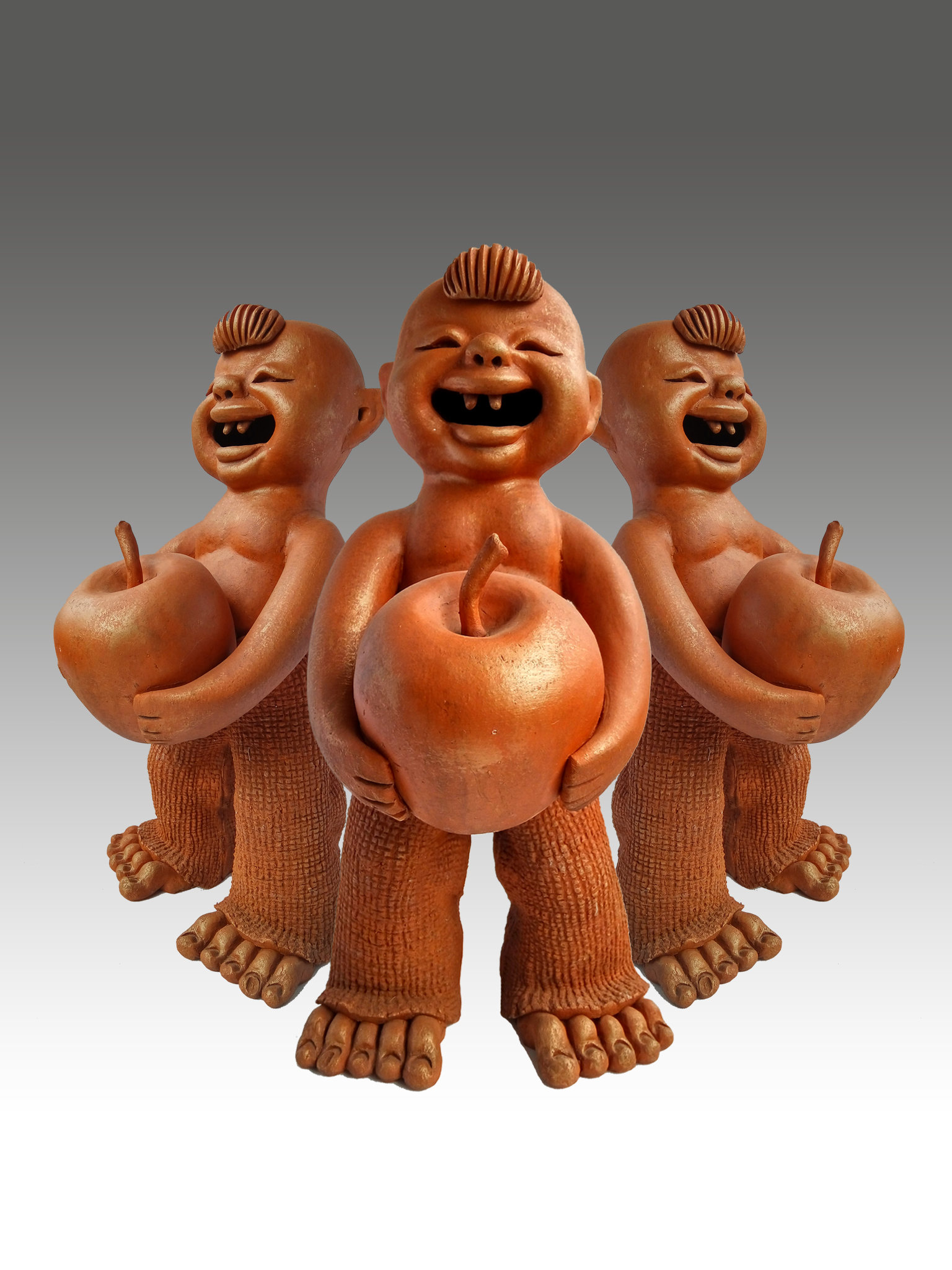 中国娃娃泥塑系列