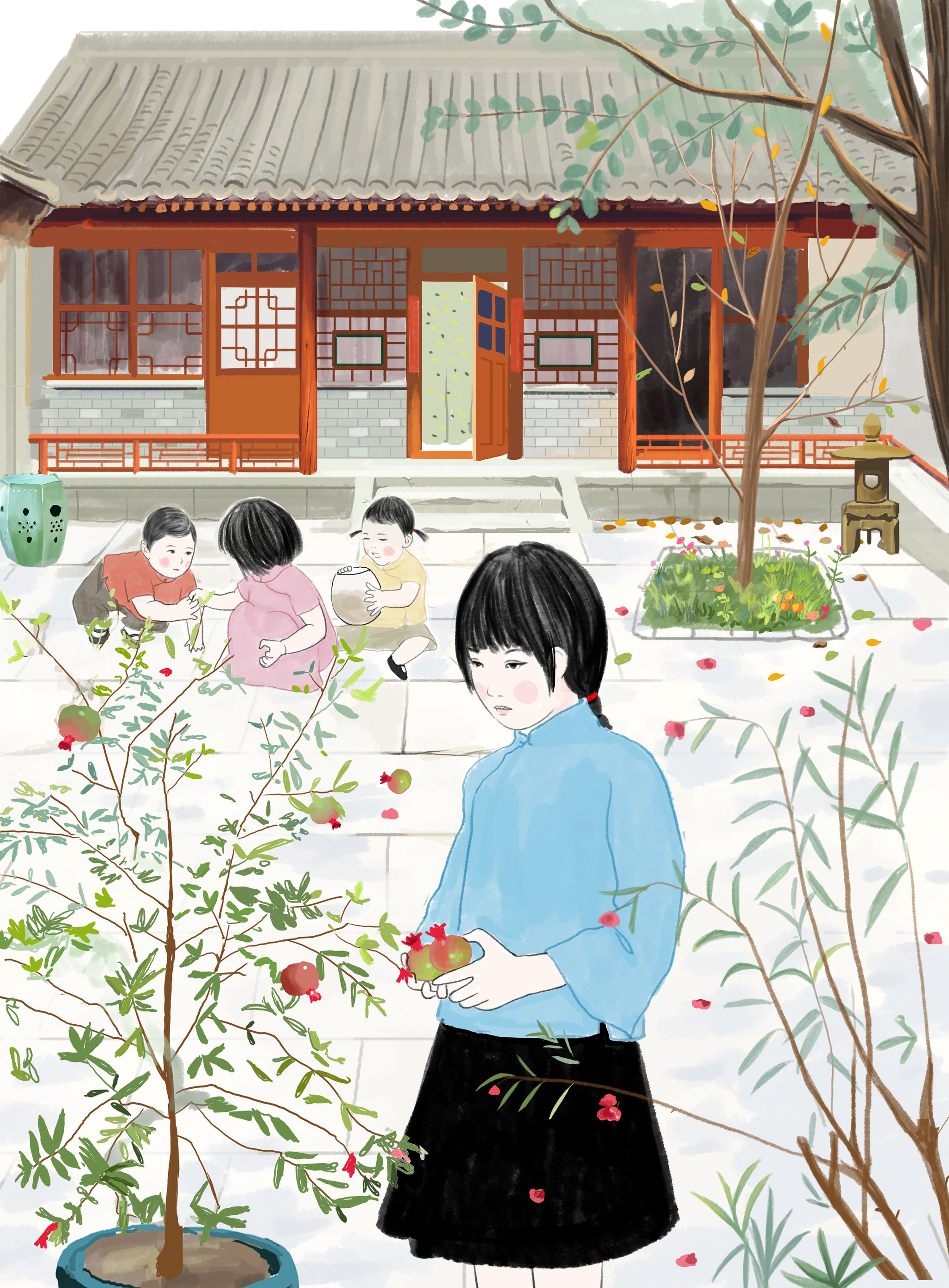 小说城南旧事的怀旧风插图