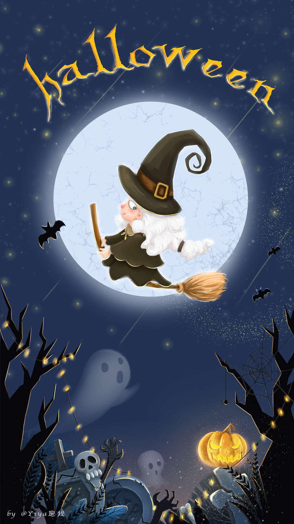 万圣节插画 - yiyi - 原创作品 - 视觉中国(爱视觉)
