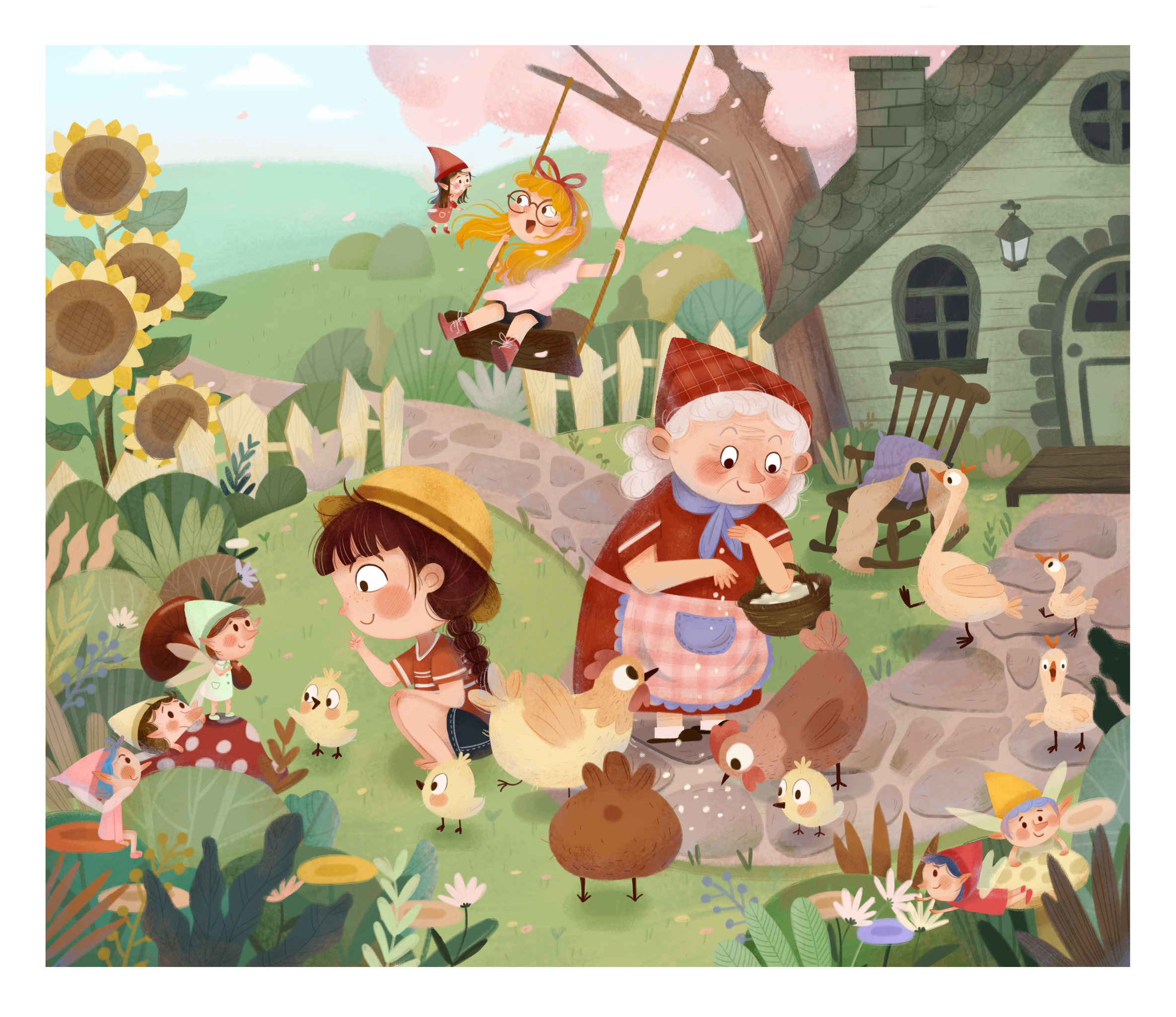 儿童插画场景合集