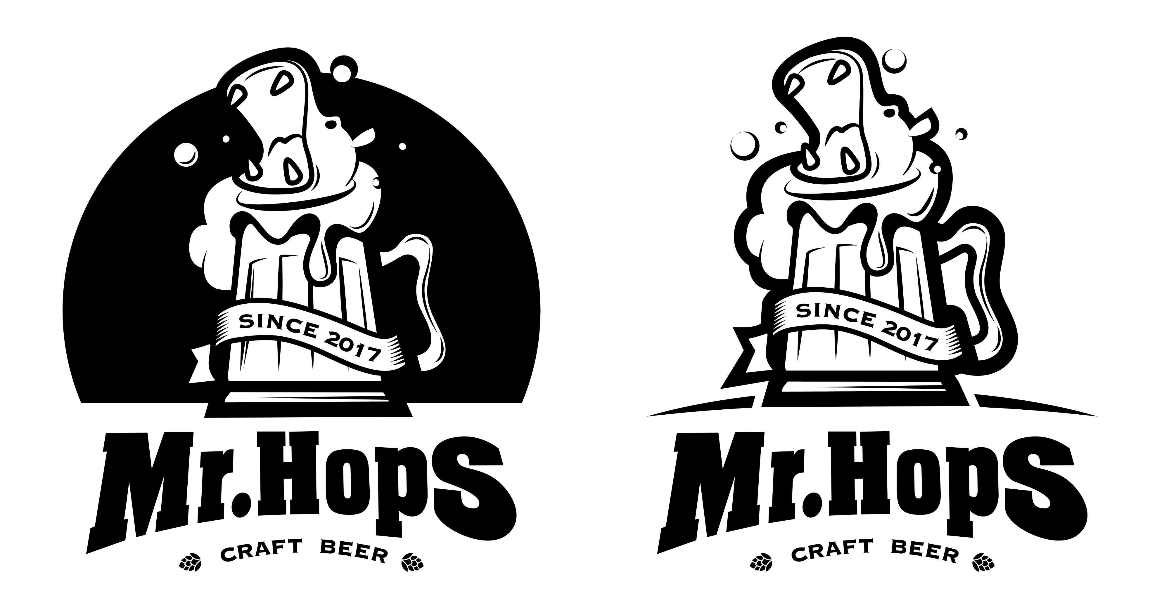 啤酒logo 手绘
