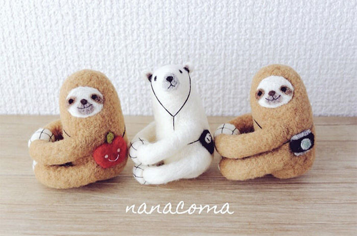 日本nanacoma羊毛毡作品