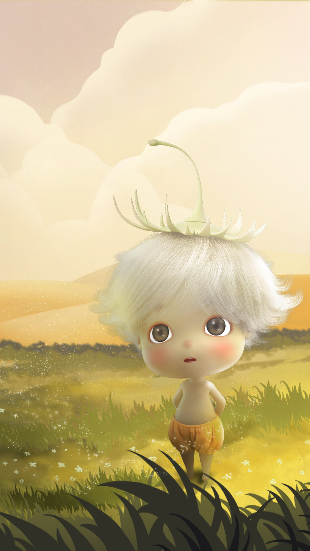 蒲小满壁纸我与你观星赏月你同我泛舟甜憩