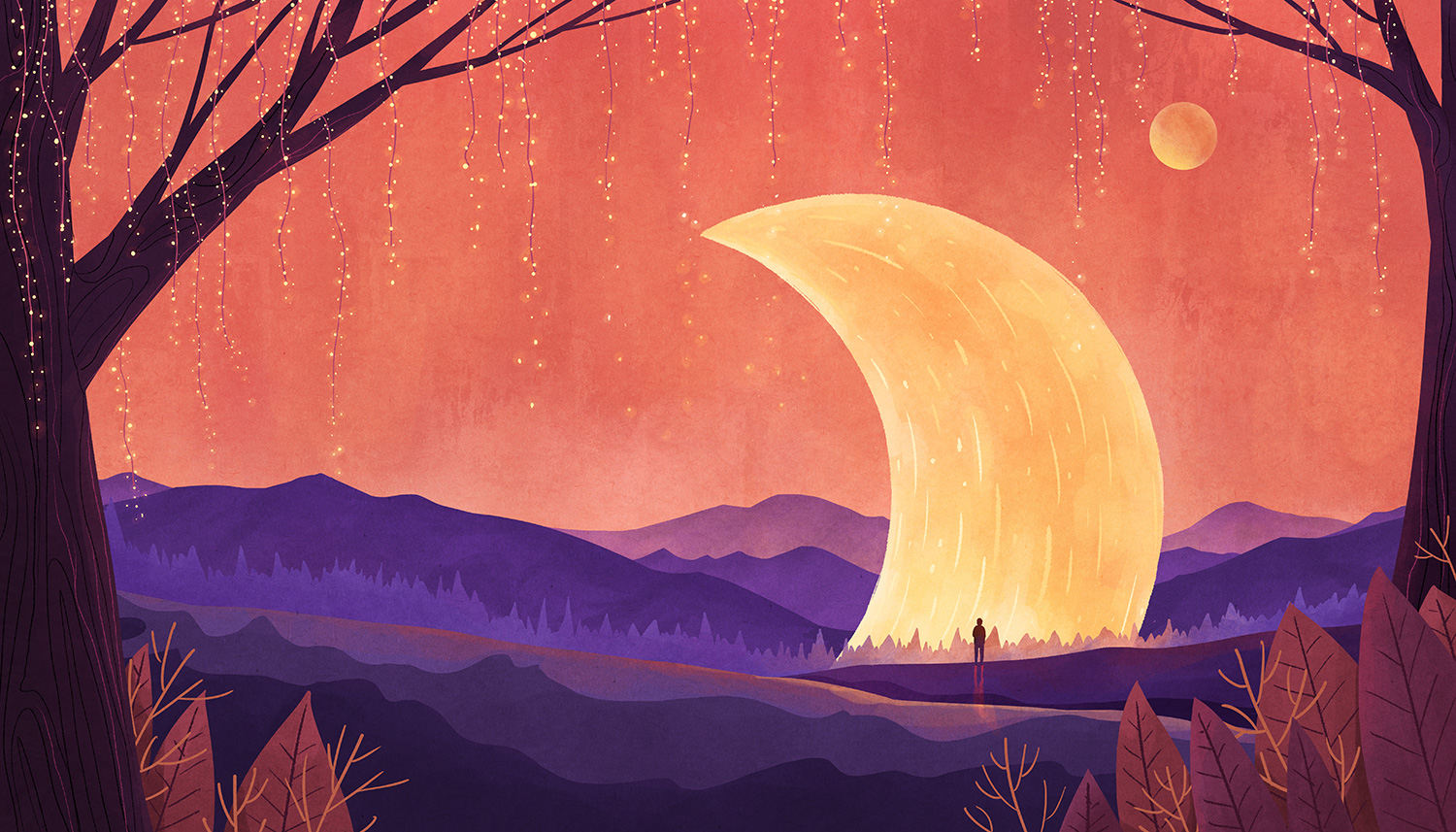 三月插画-月光系列