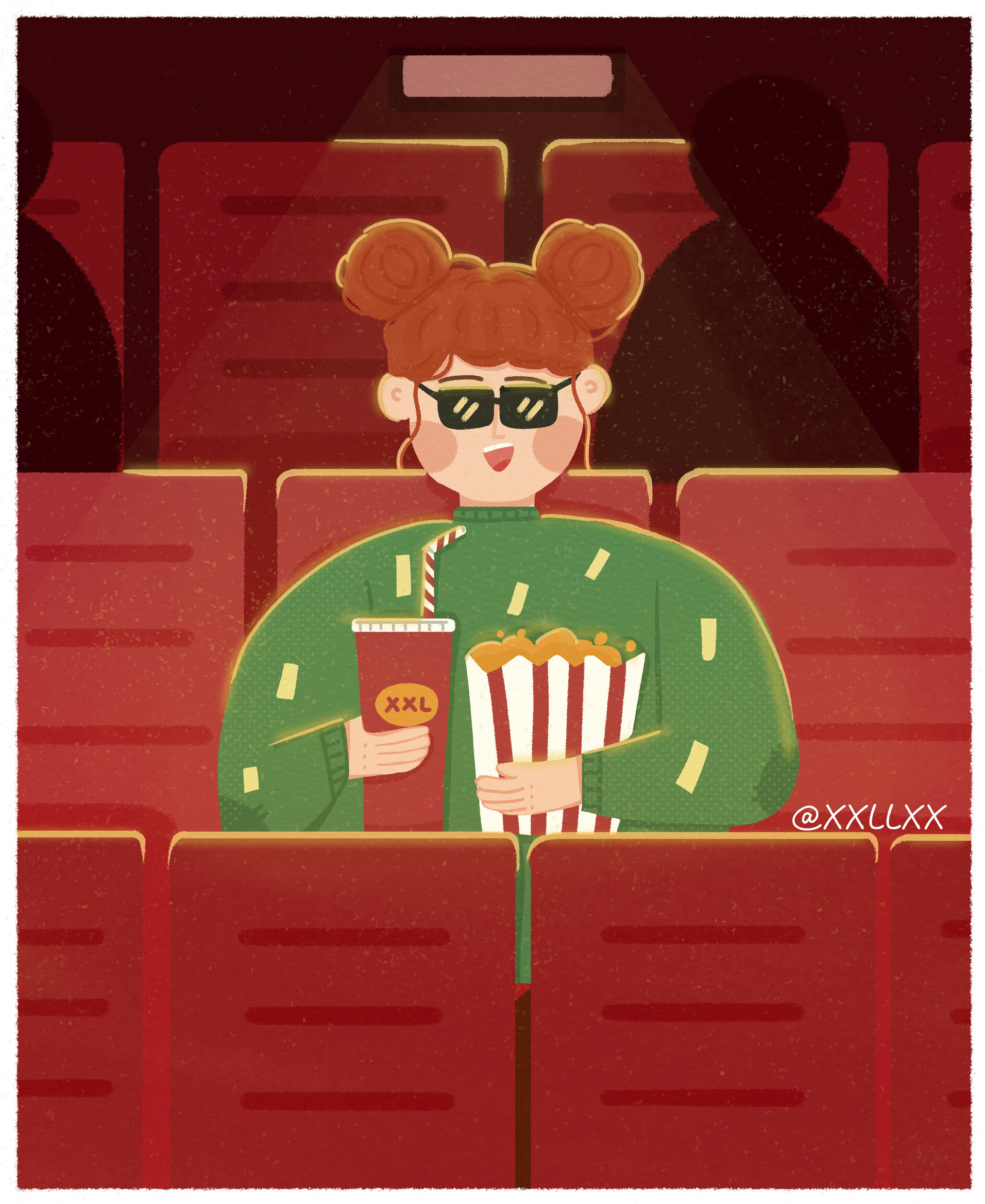 享·自由|一个人看电影