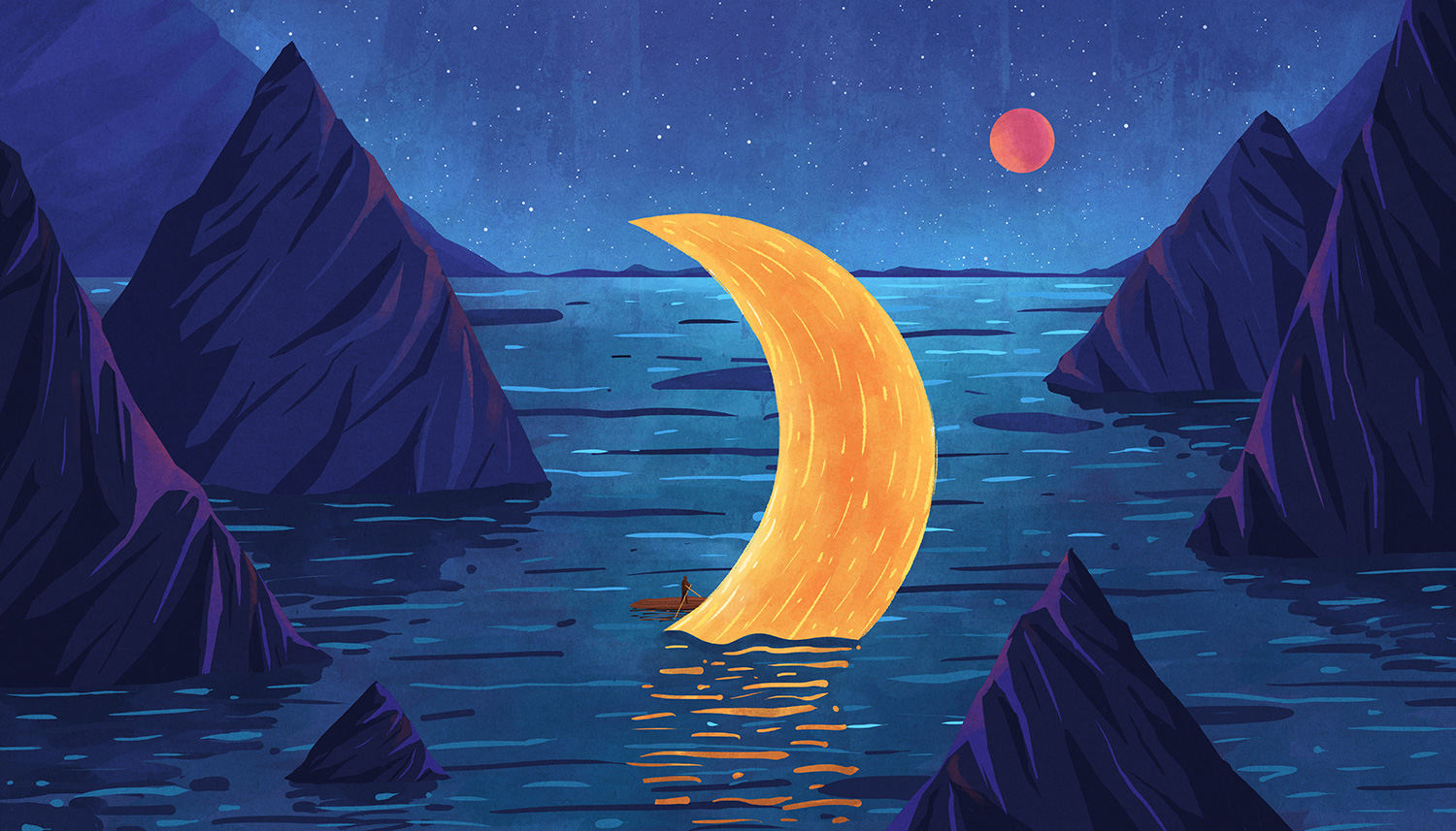 三月插画-月光系列