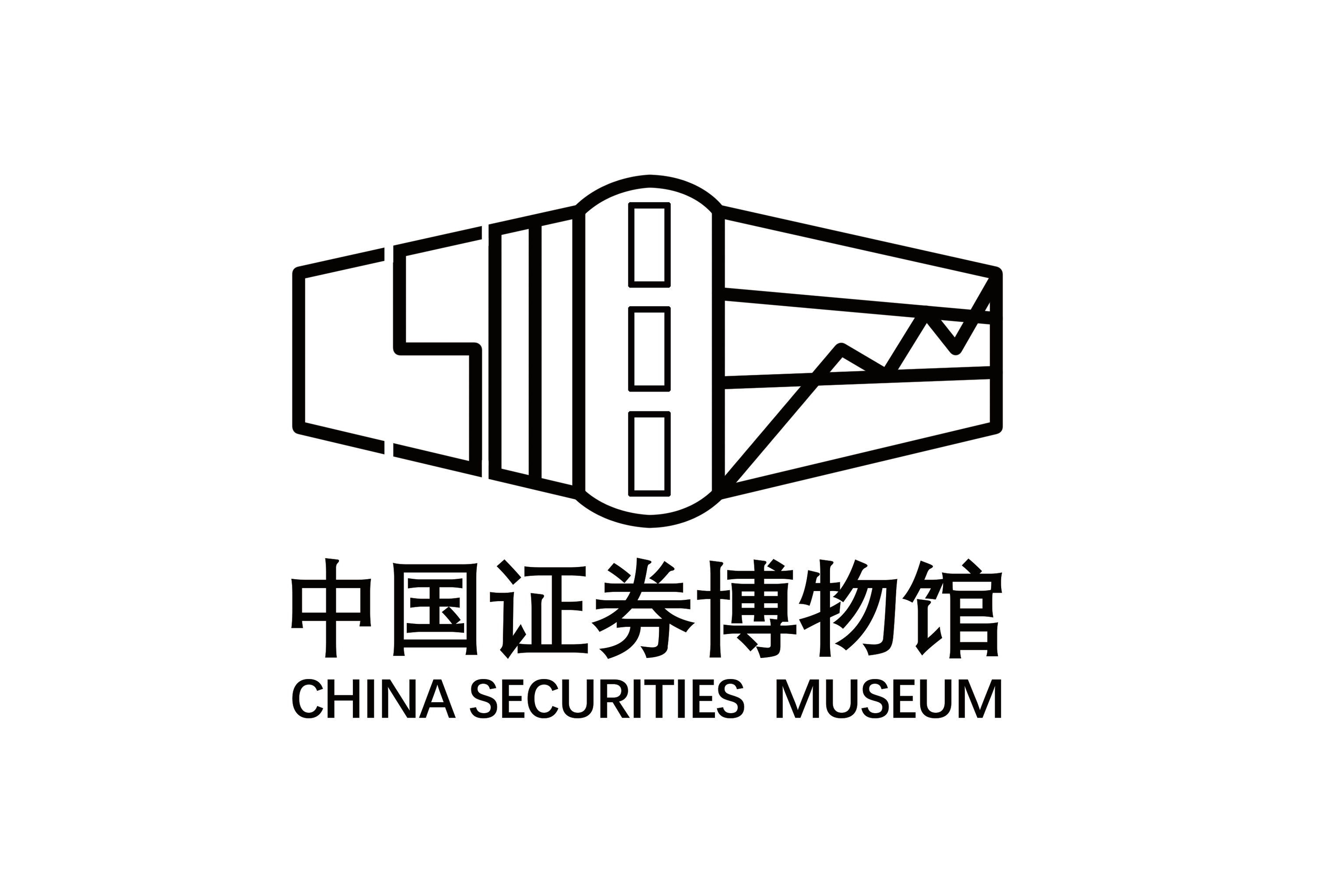 体现博物馆的历史韵味;csm是中国证券博物馆的英文缩写,体现logo所