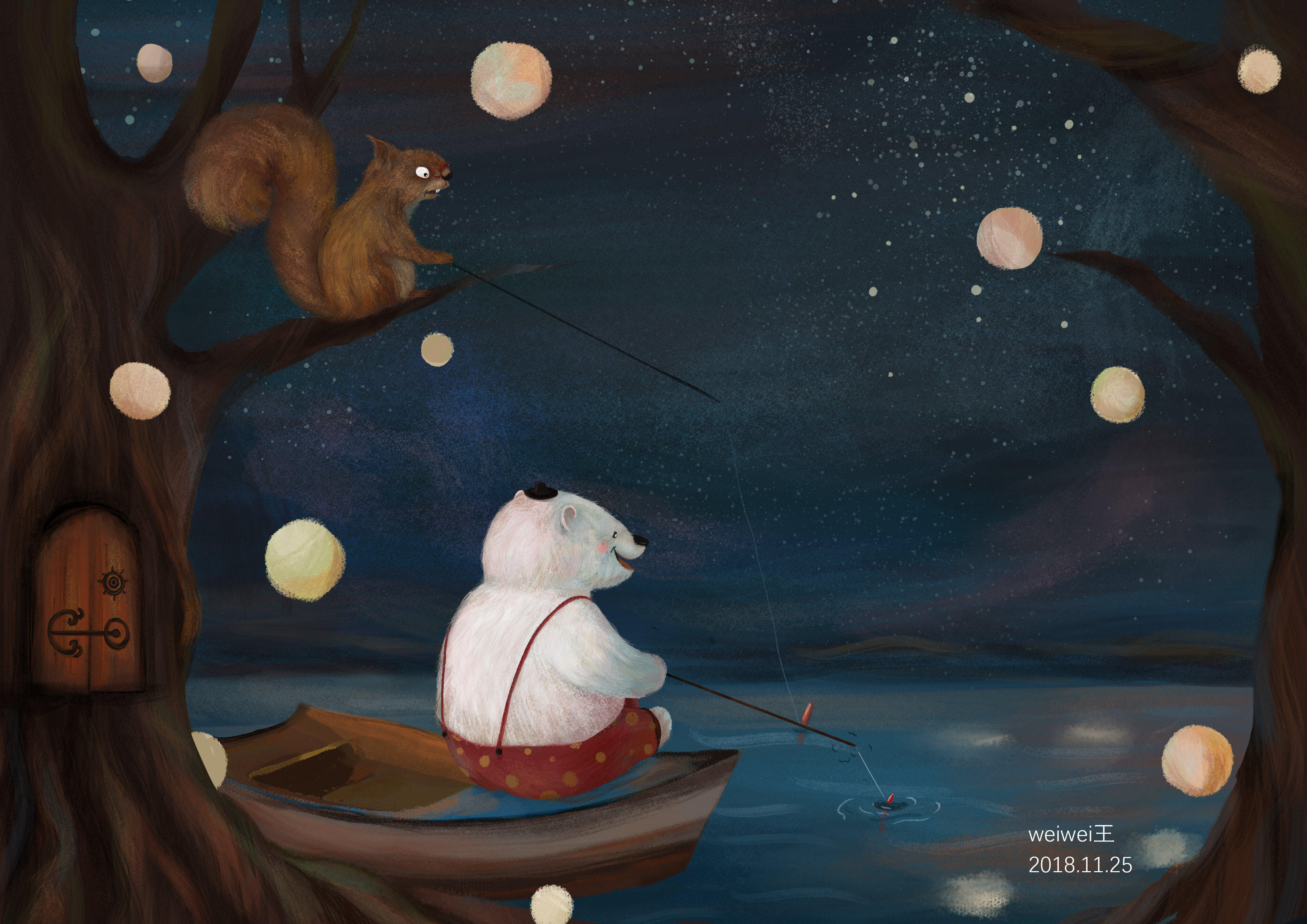 夜钓- weiwei王 - 原创作品 - 视觉中国(shijueme)