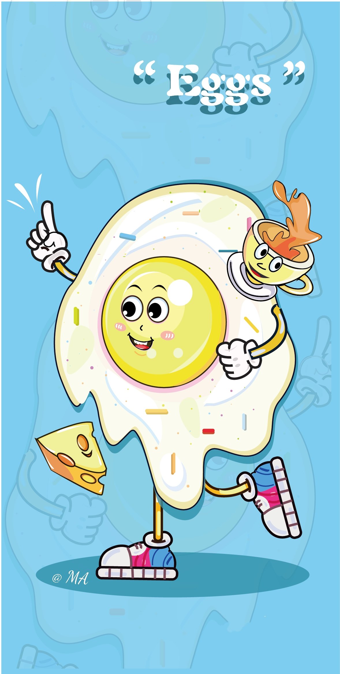 食物拟人化插画文创设计