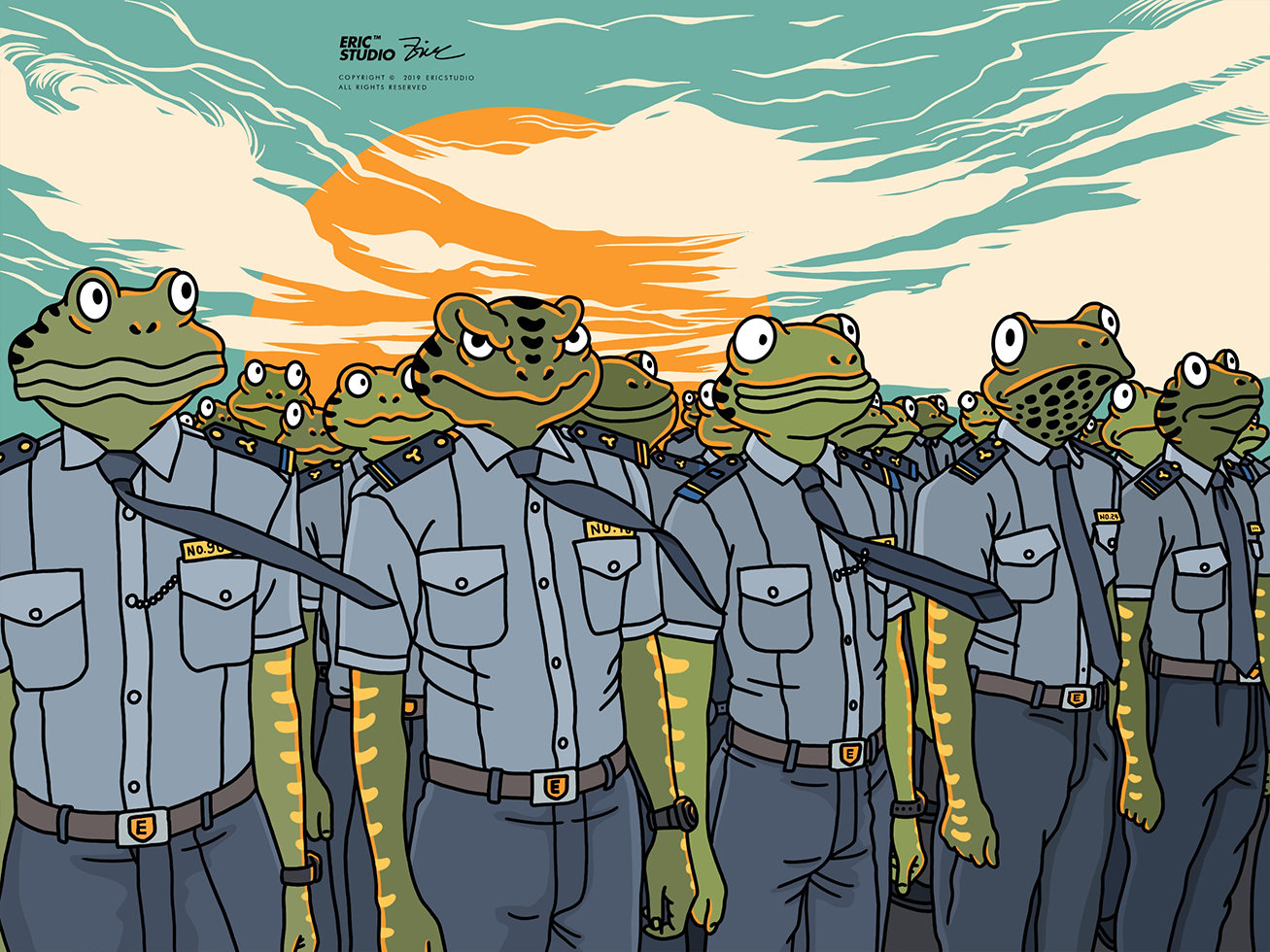 蛙人部落-by ericstudio - 陈晓恒ericstudio - 原创作品 - 视觉中国