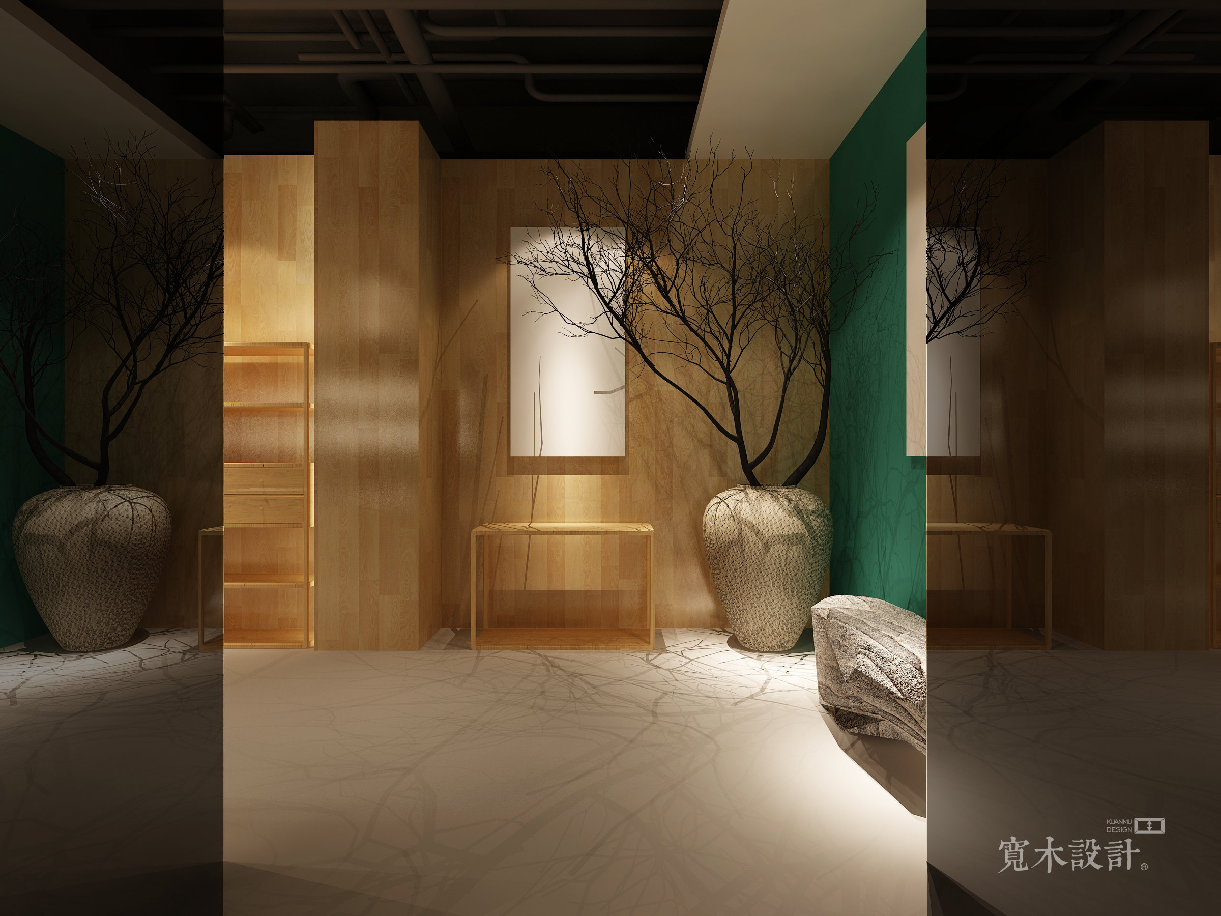 柒牌中华立领品牌形象店设计店面设计中式立领