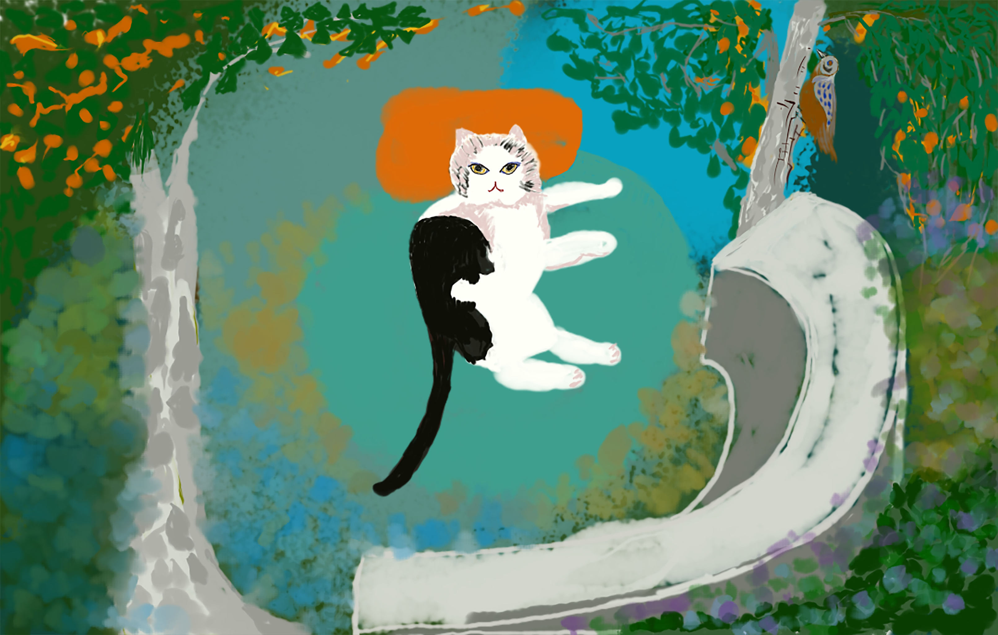 森系动物系列插画