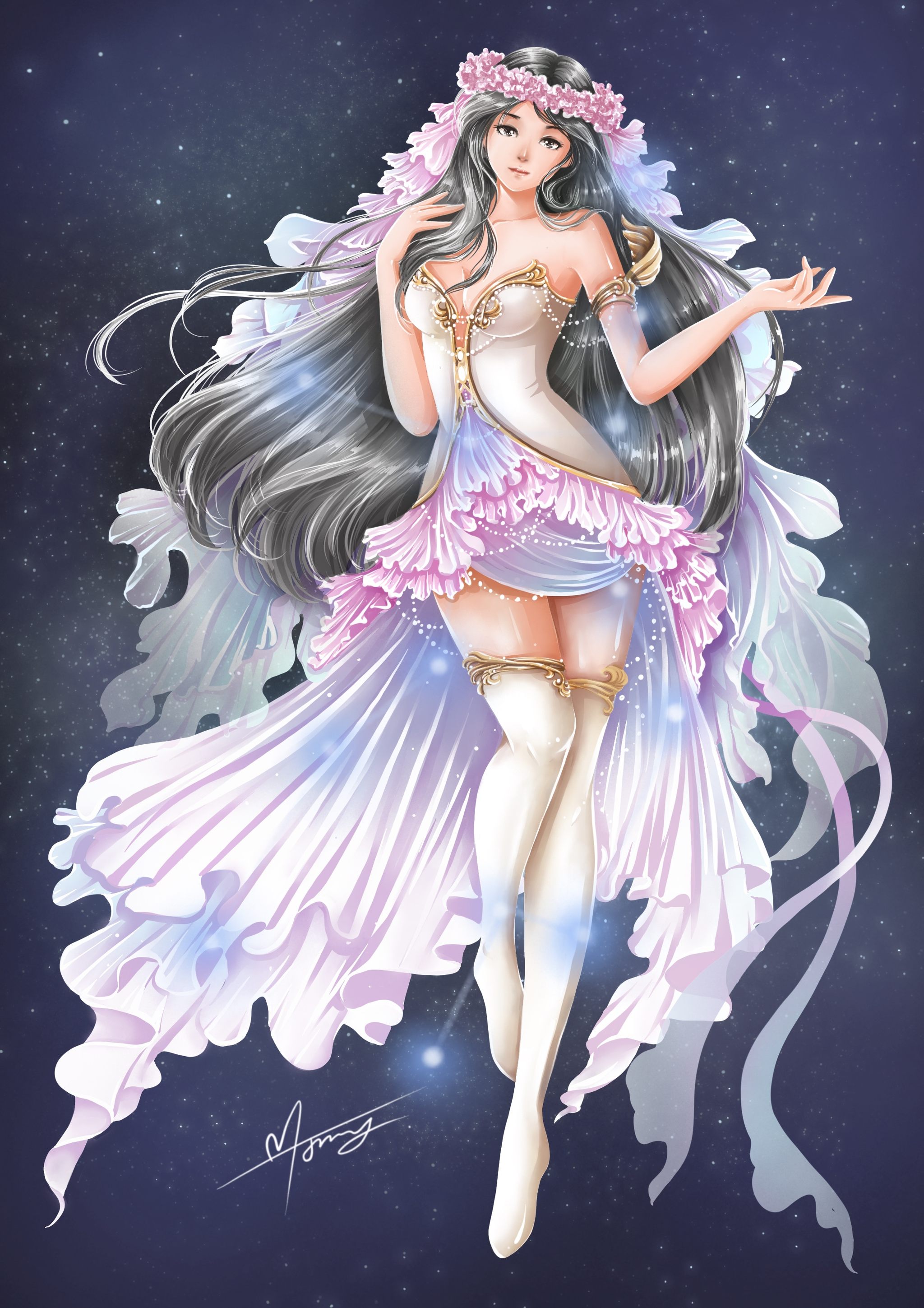 十二星座唯美插画