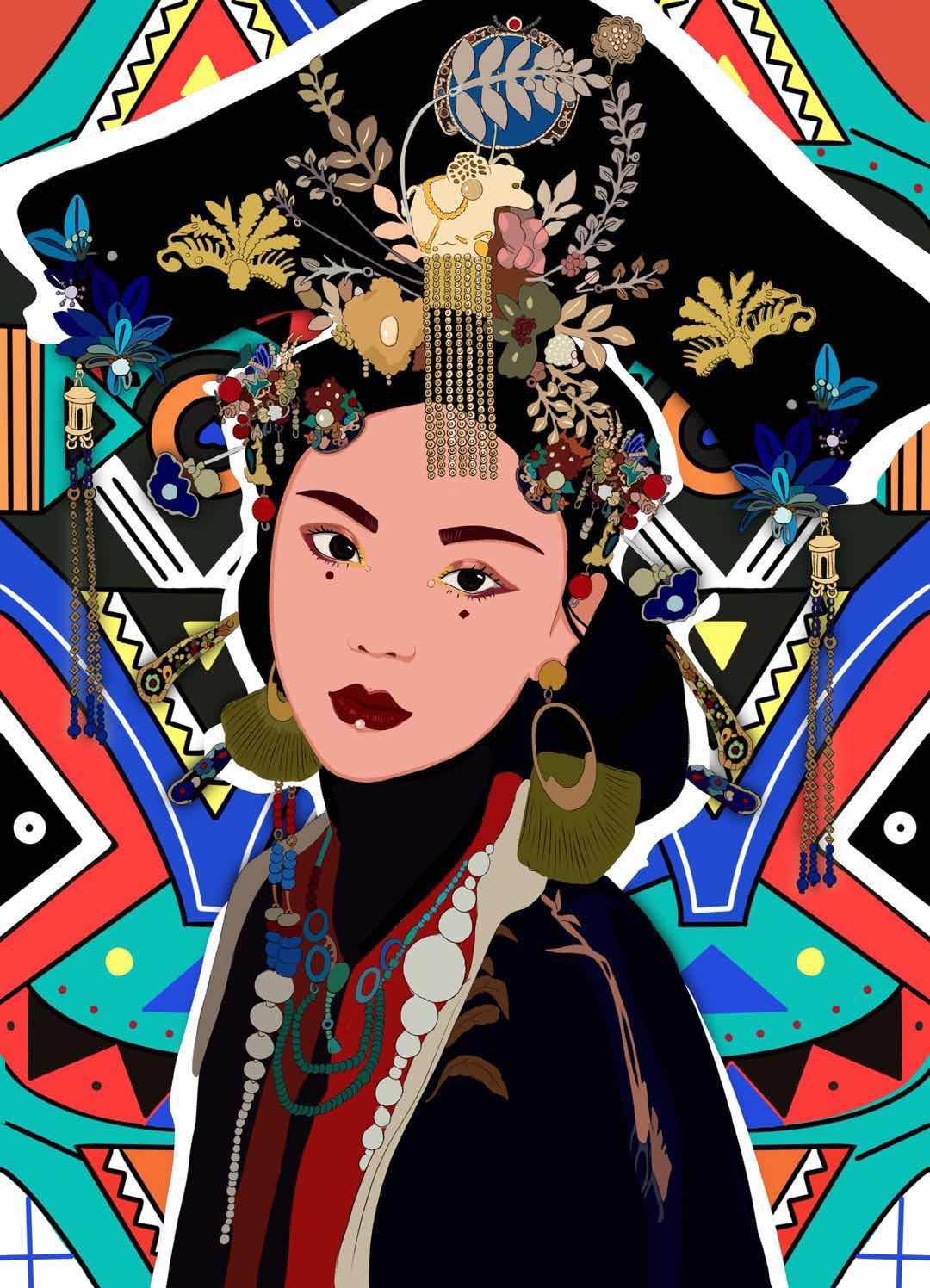 写实风手绘插画人物13