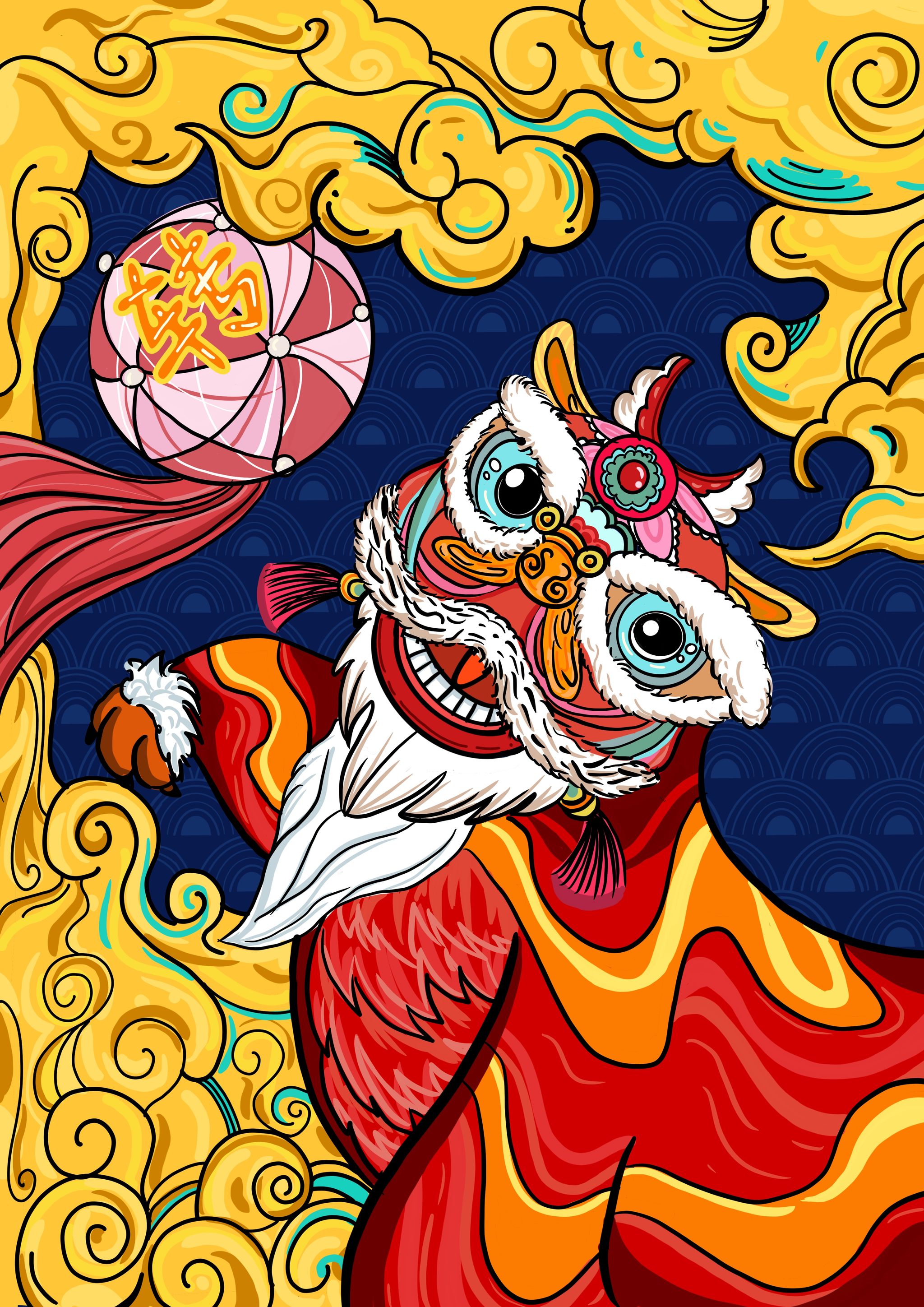 醒狮- deermoon - 原创作品 - 视觉中国(shijueme)