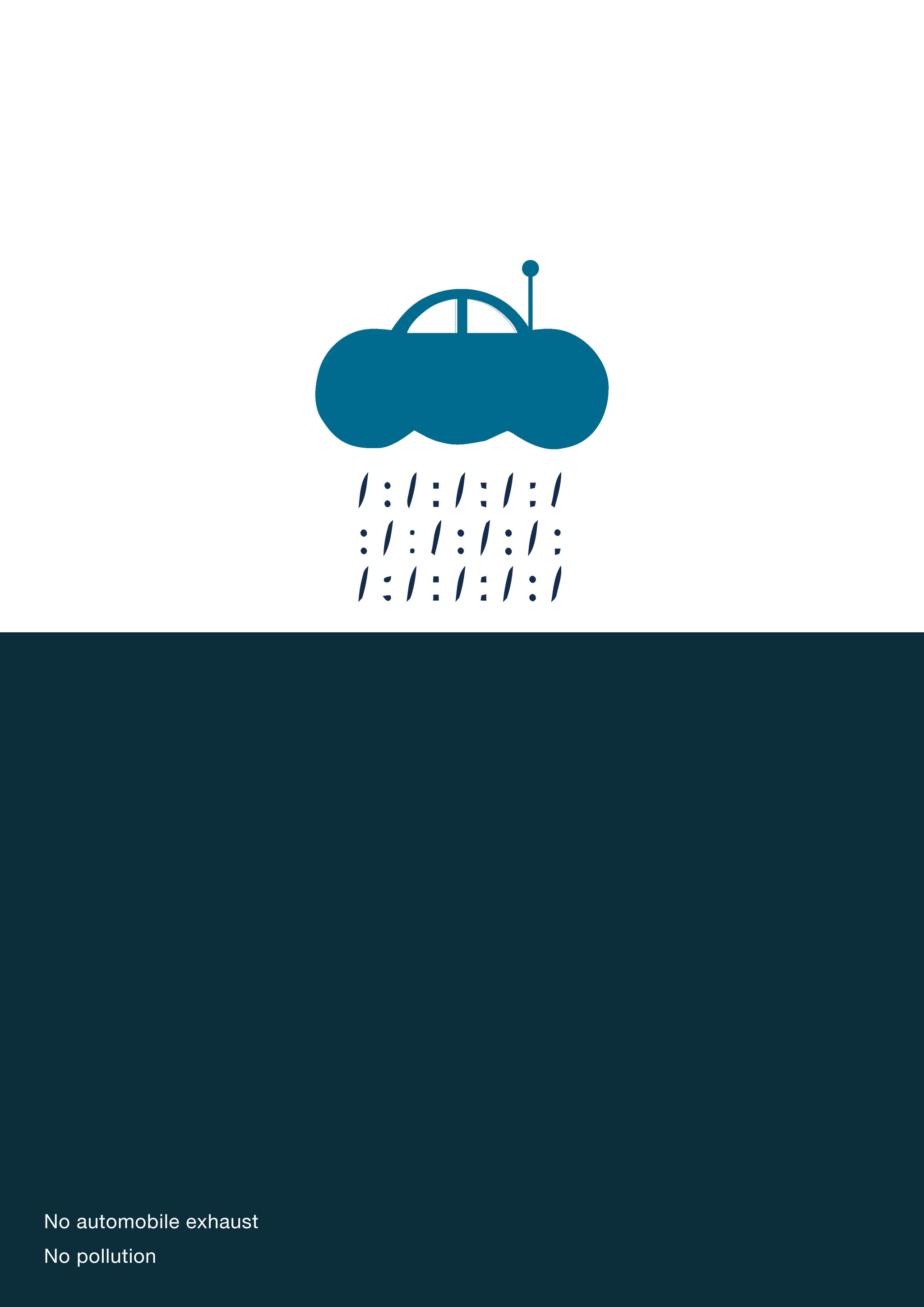 汽车尾气污染公益海报