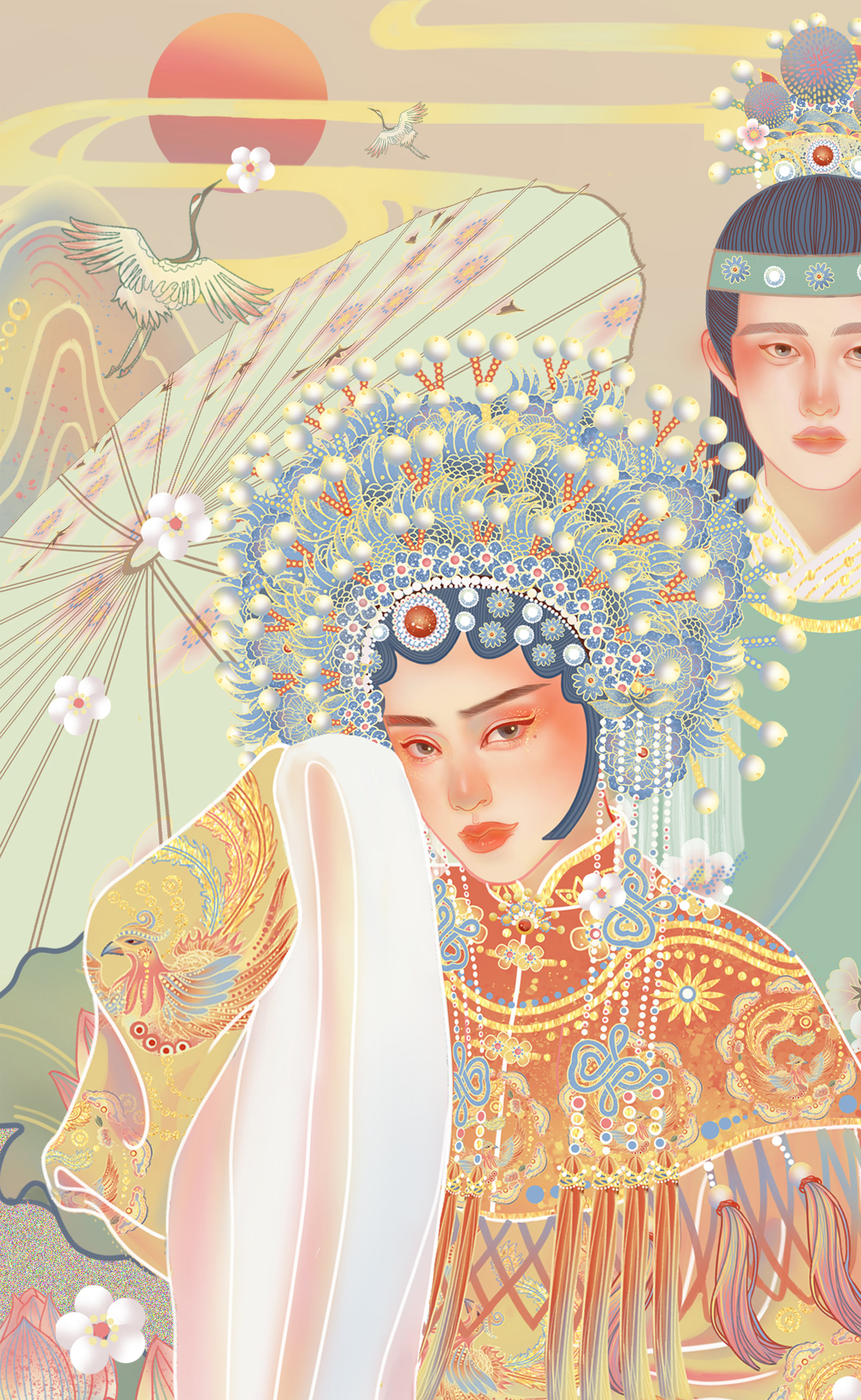 戏曲国粹插画