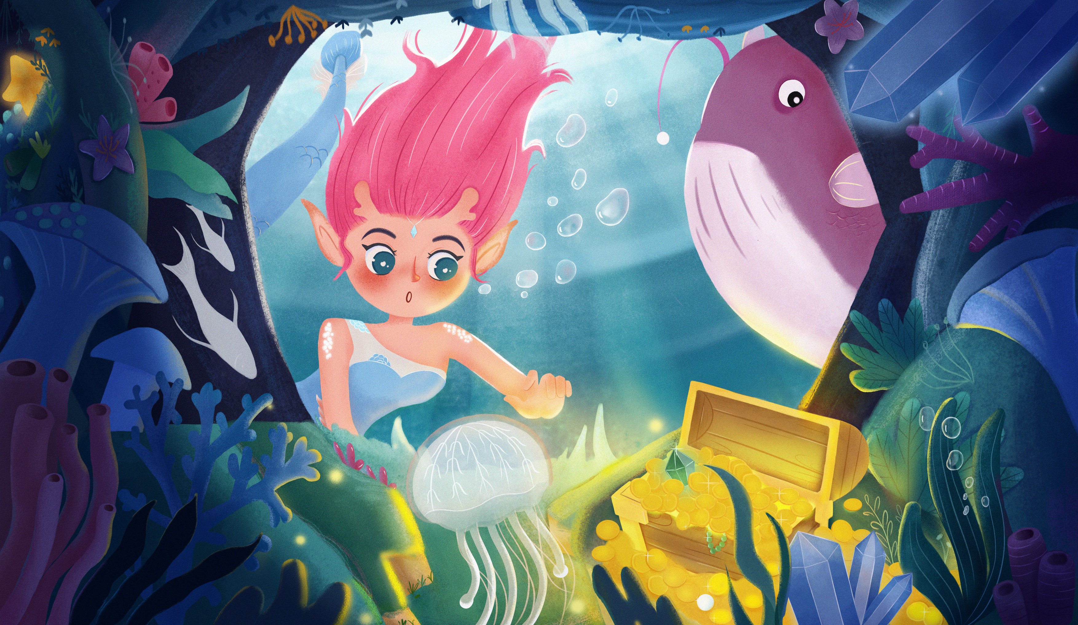 海底寻宝记 - 斑斓斑斓 - 原创作品 - 视觉中国(shijueme)