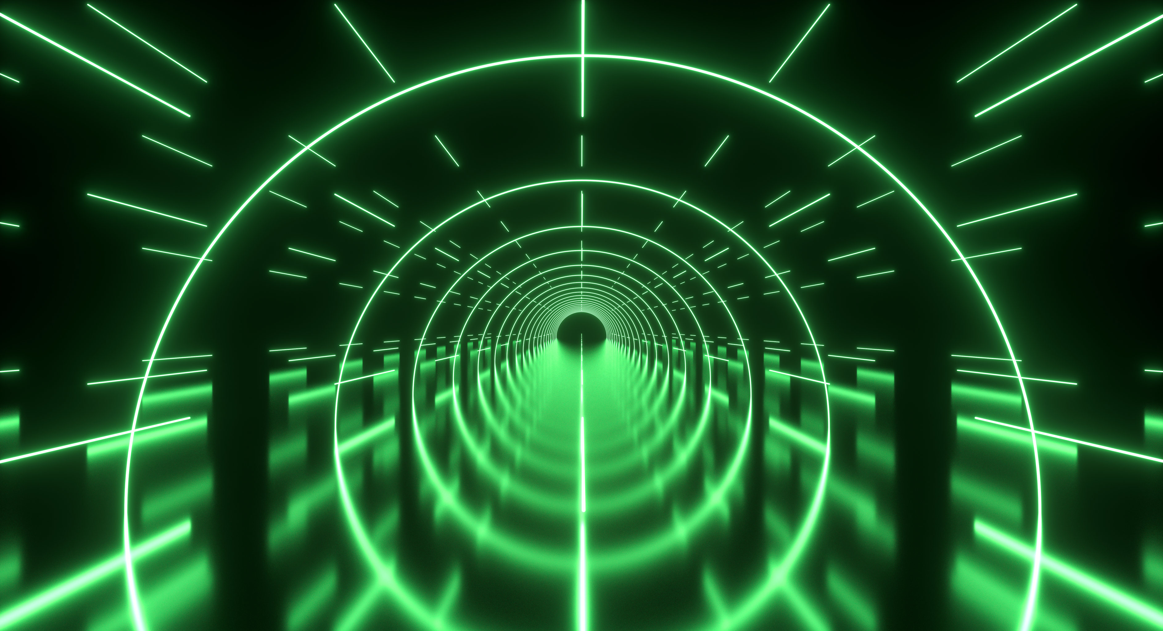 绿色光效隧道背景 - ttboo - 原创作品 - 视觉中国(shijueme)