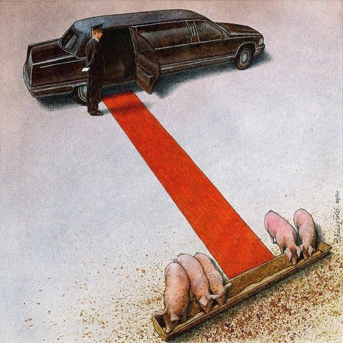 pawelkuczynski艺术家讽刺插画