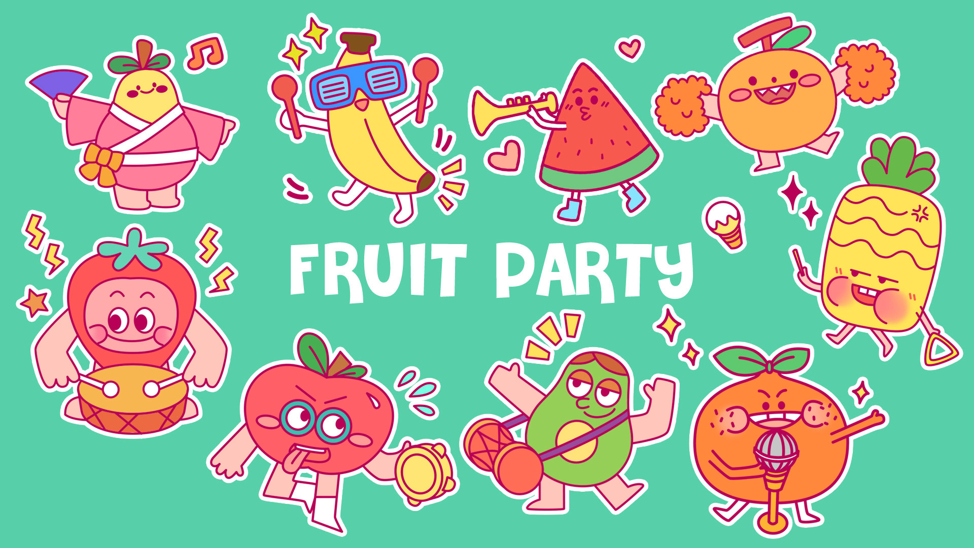 可爱插图设计-doodle风插画设计