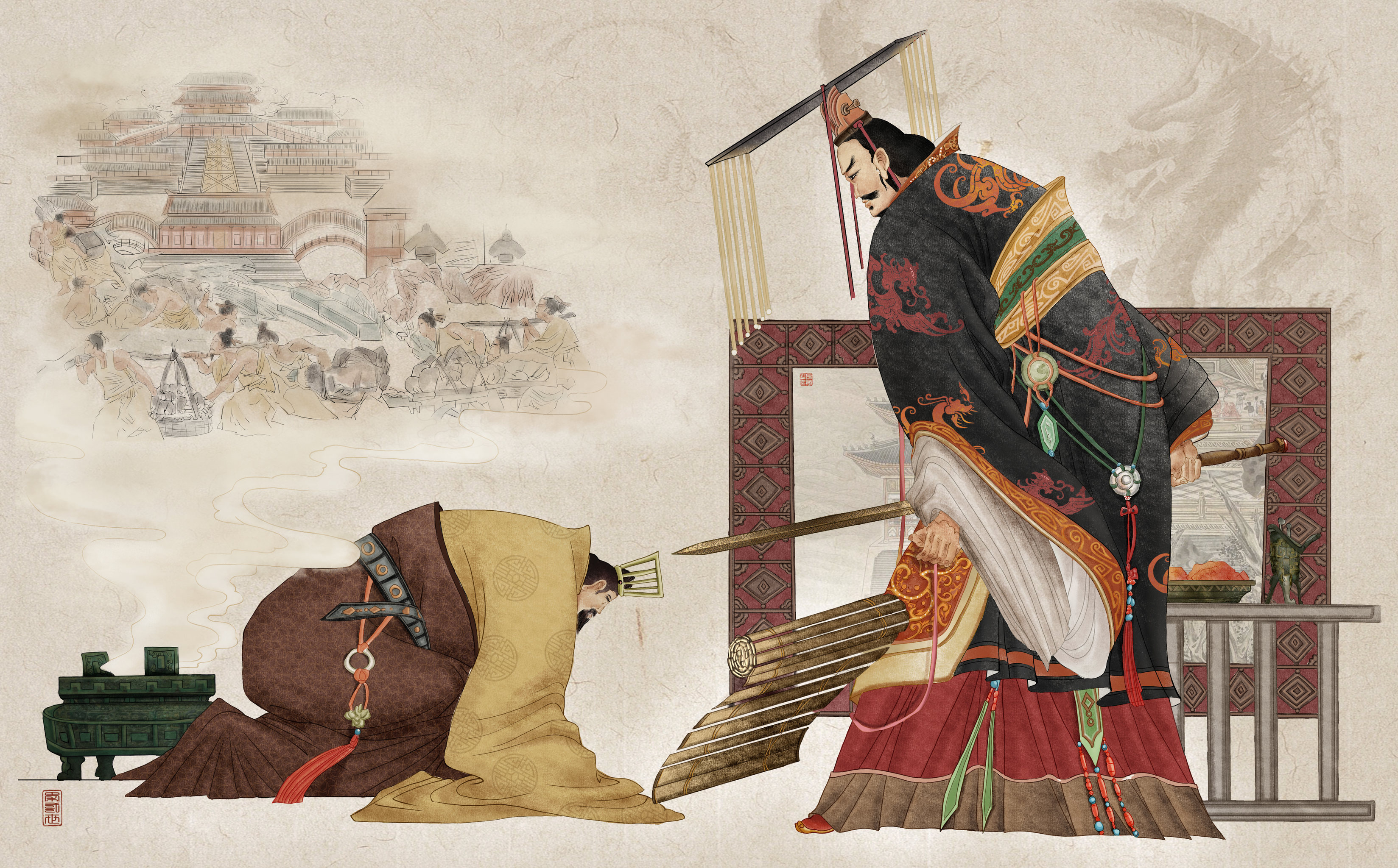 秦二世 - 翎歌乀 - 原创作品 - 视觉中国(shijueme)