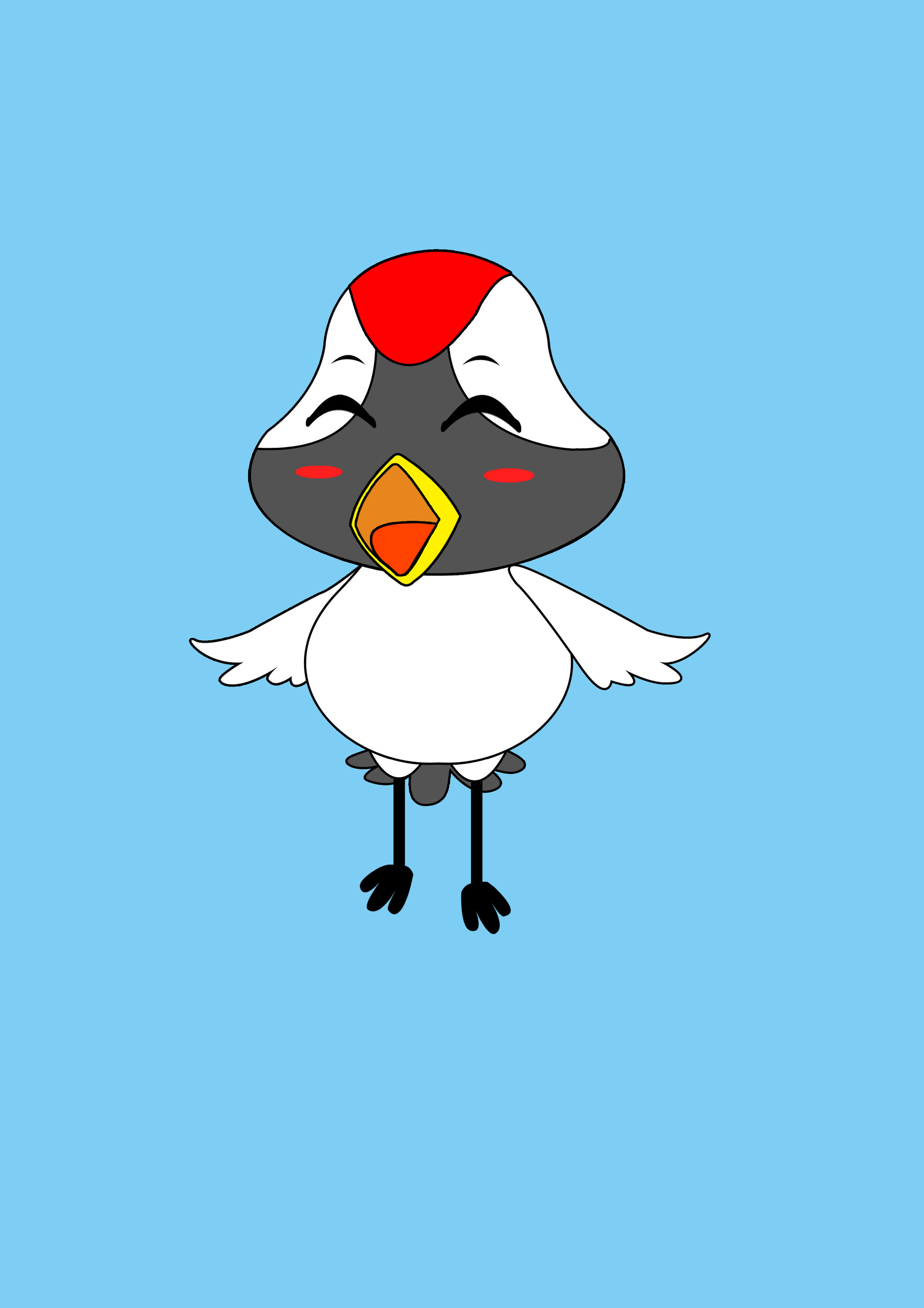 第一次用ps画卡通,哈哈,好渣