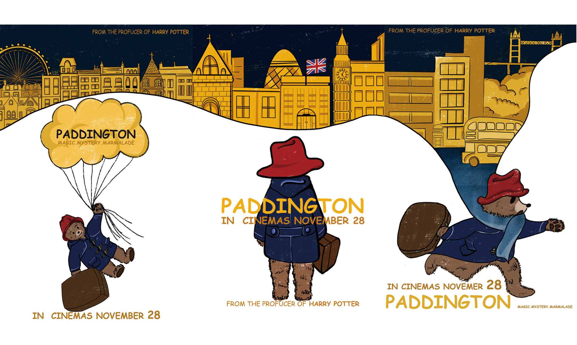 帕丁顿熊电影海报