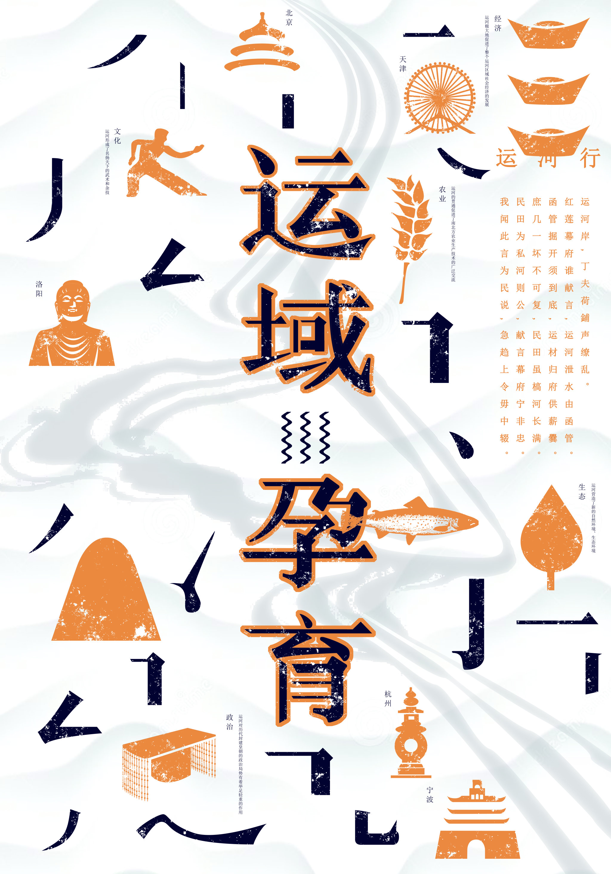 运·域——运河文化主题海报