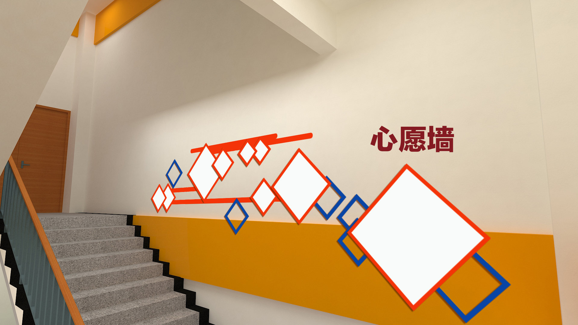 公司楼梯文化墙 - 胥谈月 - 原创作品 - 视觉中国(shijueme)