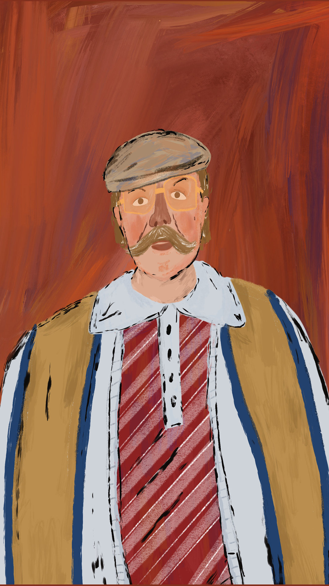 原创人物-摩登爷爷