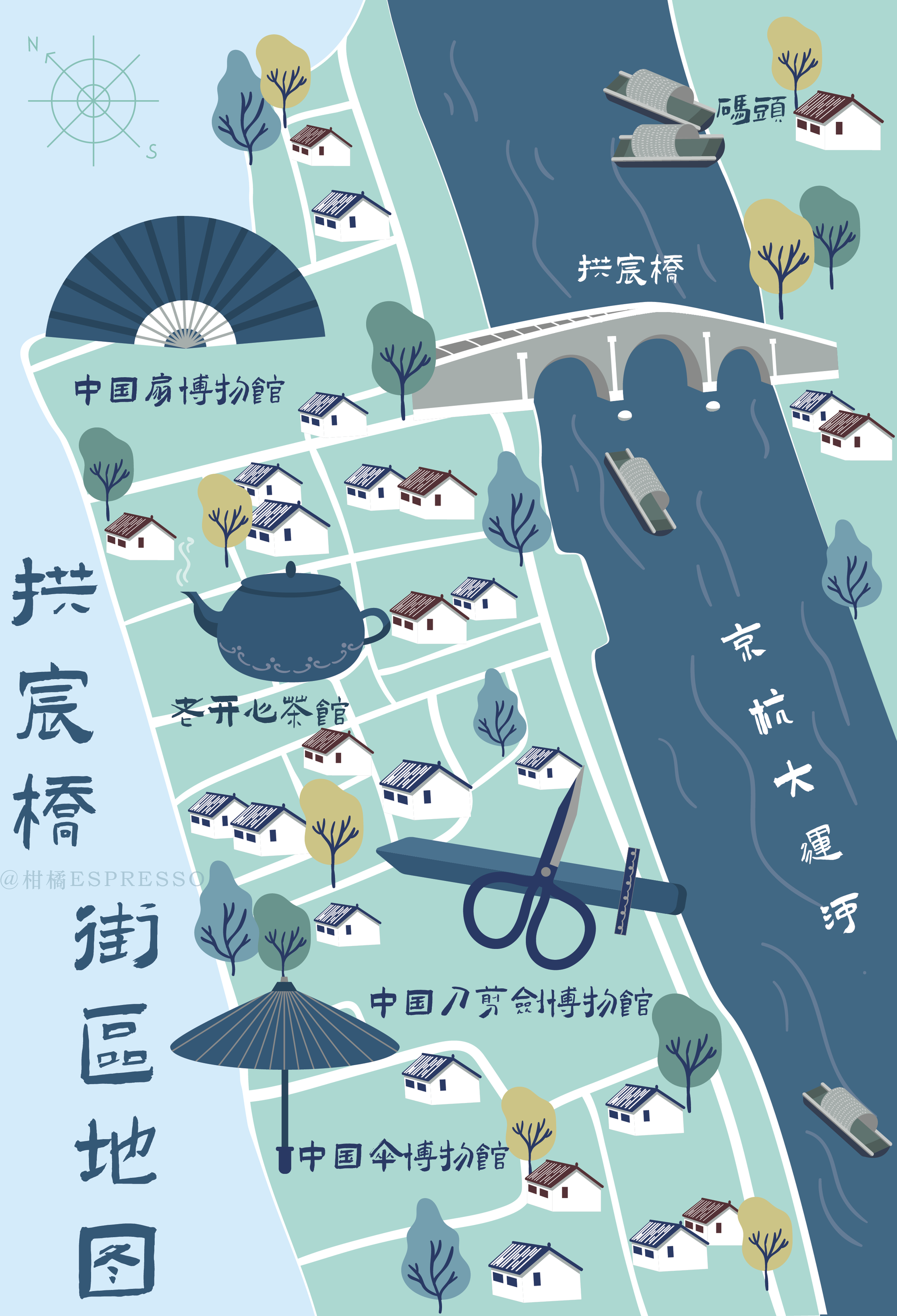 杭州拱宸桥地图