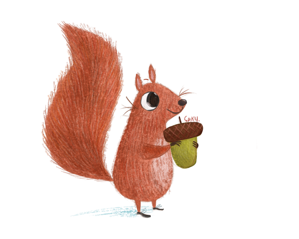 松鼠上色 - saky - 转载作品 - 视觉中国(爱视觉)
