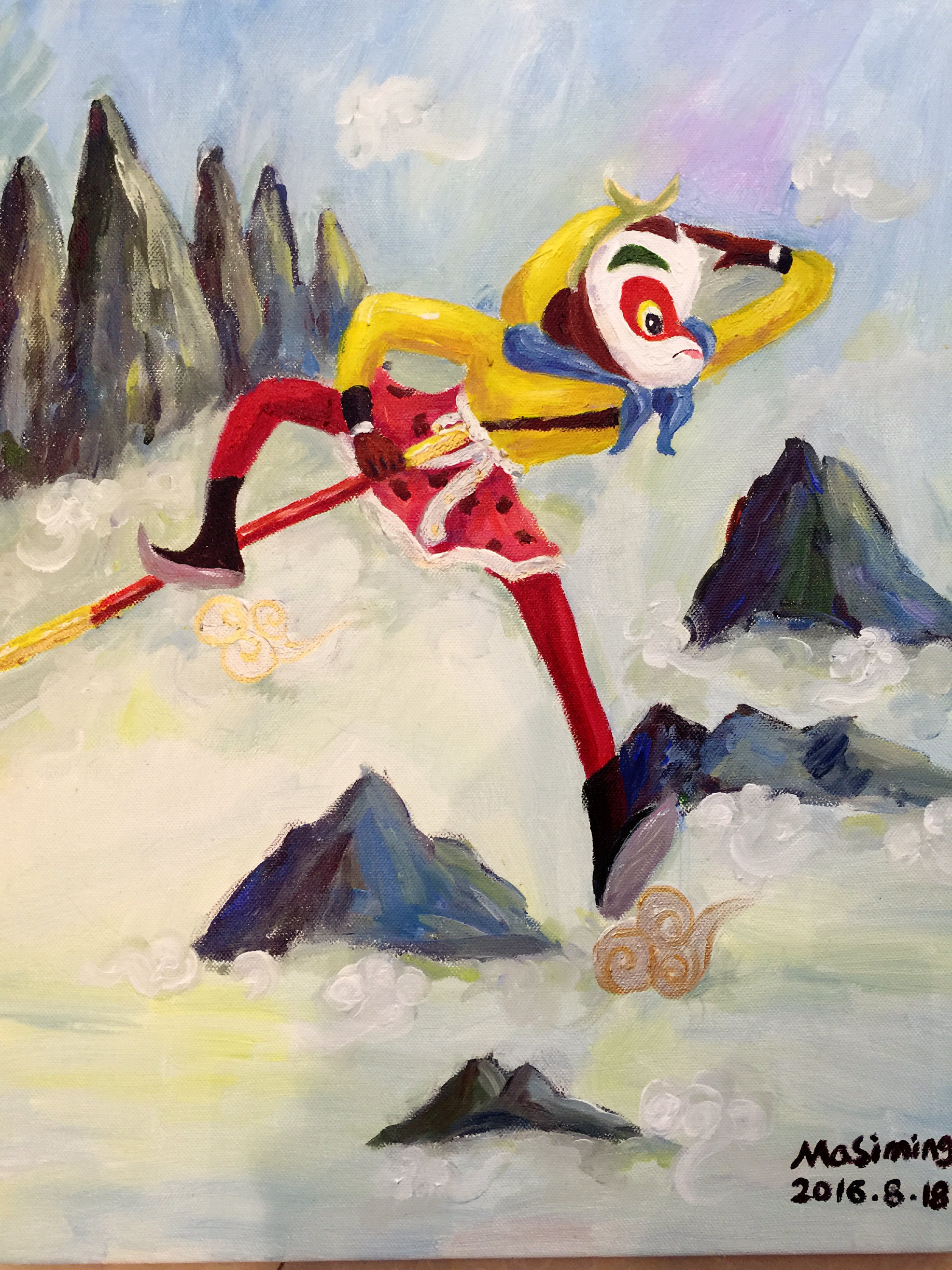 给一个小朋友画的孙悟空