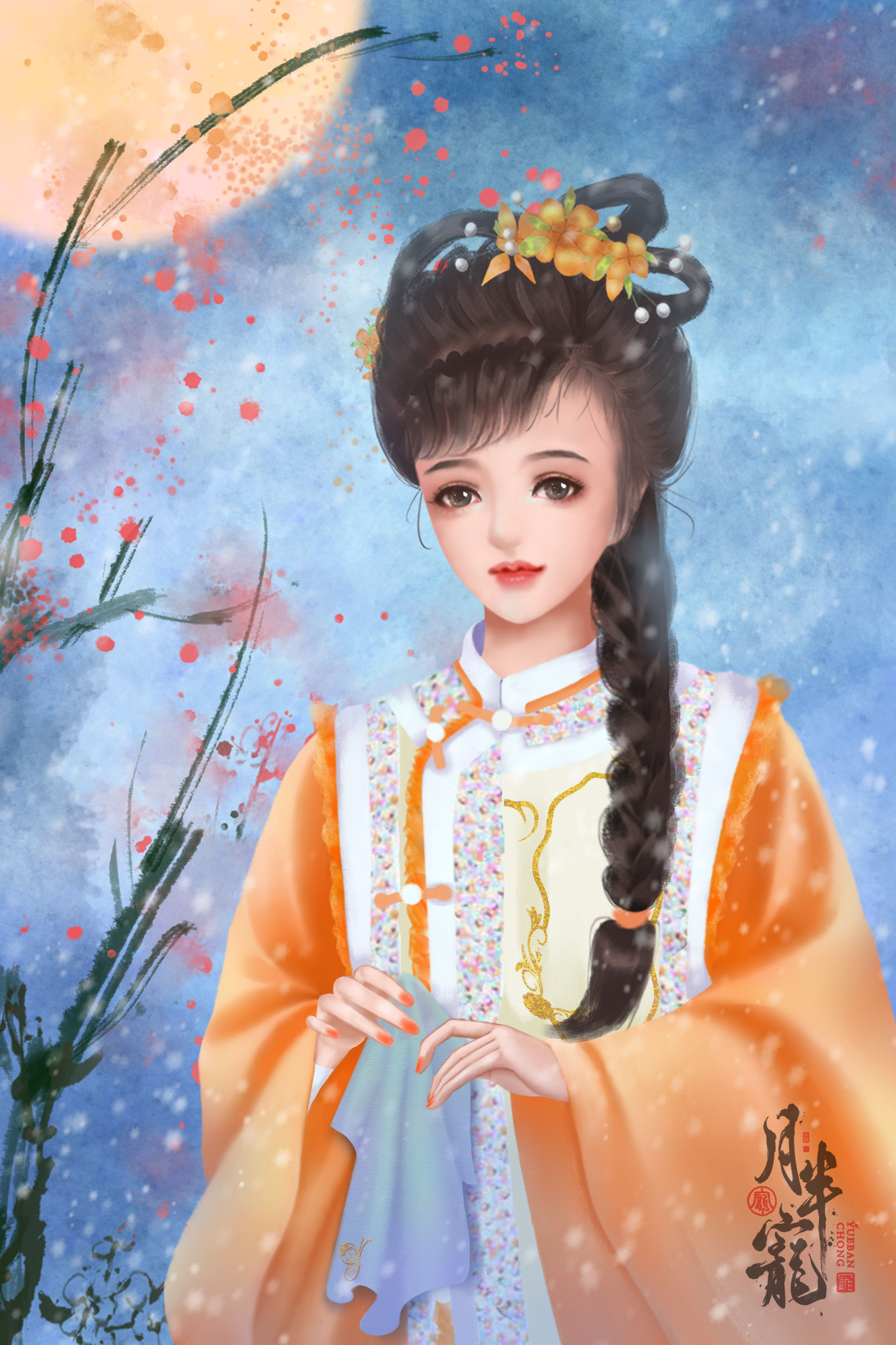 清宫格格 - 月半宠 - 原创作品 - 视觉中国(shijueme)