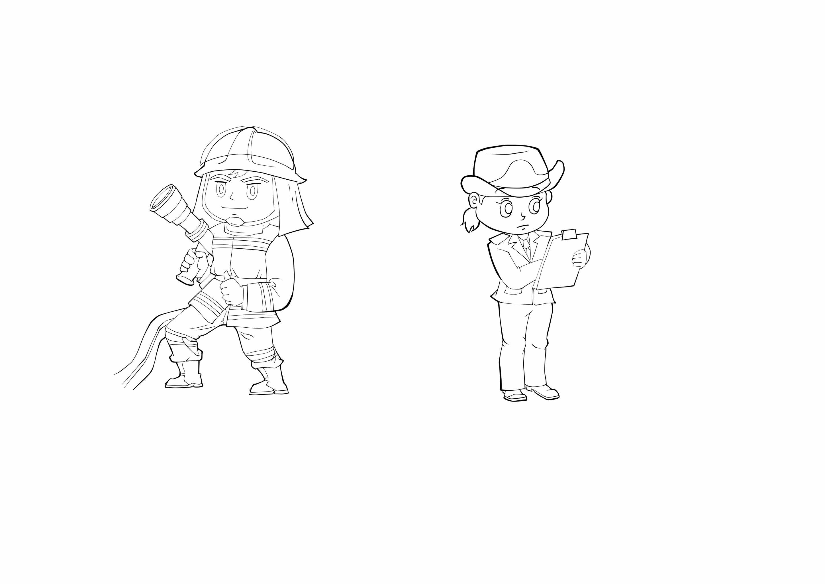 最帅逆行者 消防员卡通形象设计