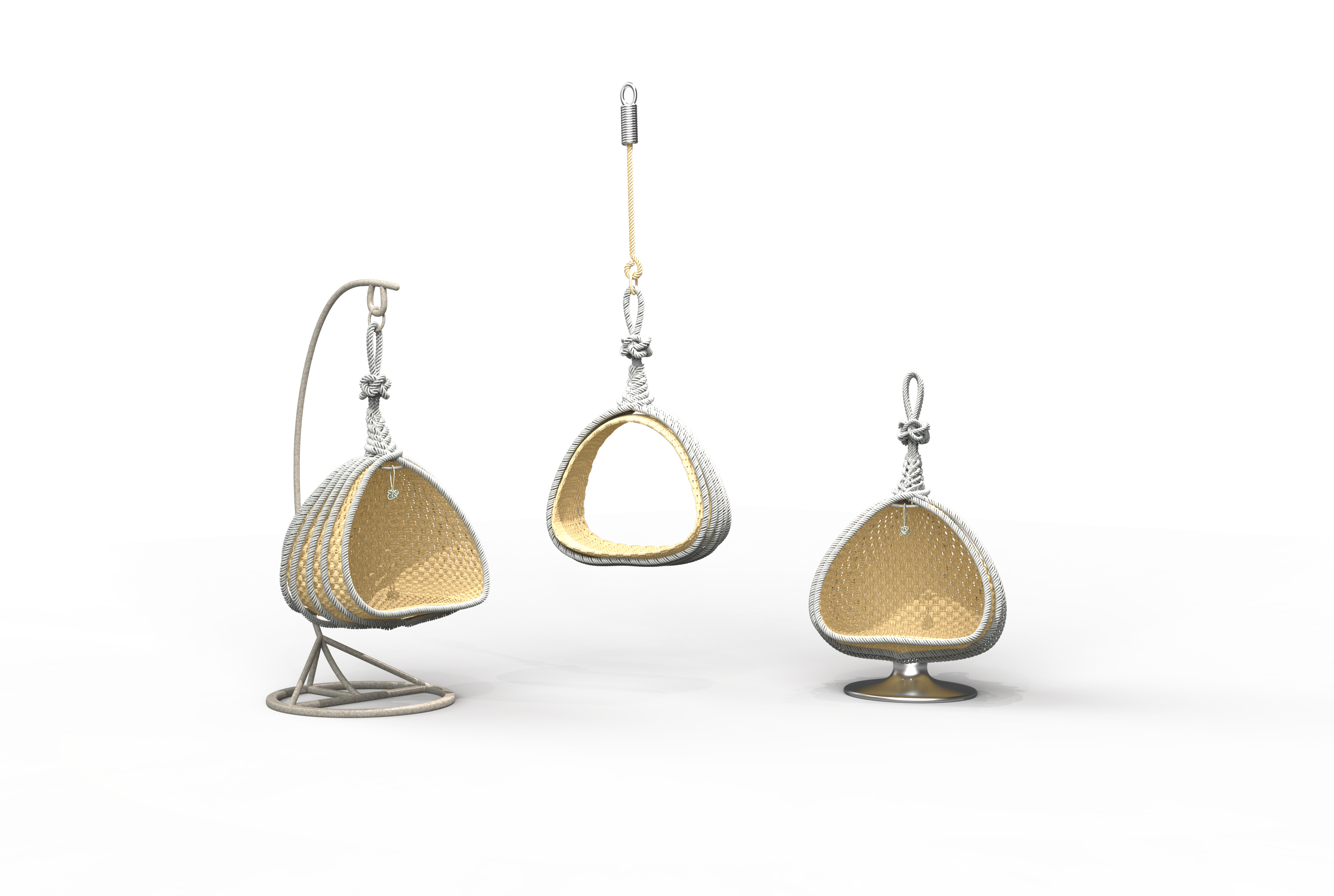 绳结·竹栖之杌——竹编吊椅设计(系列作品)