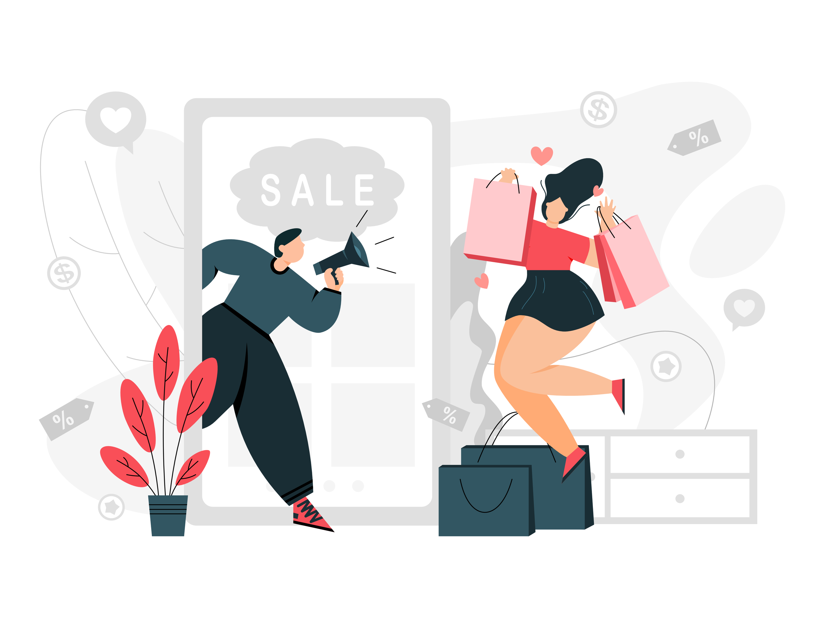 扁平人物 - 阿林art - 原创作品 - 视觉中国(shijueme)