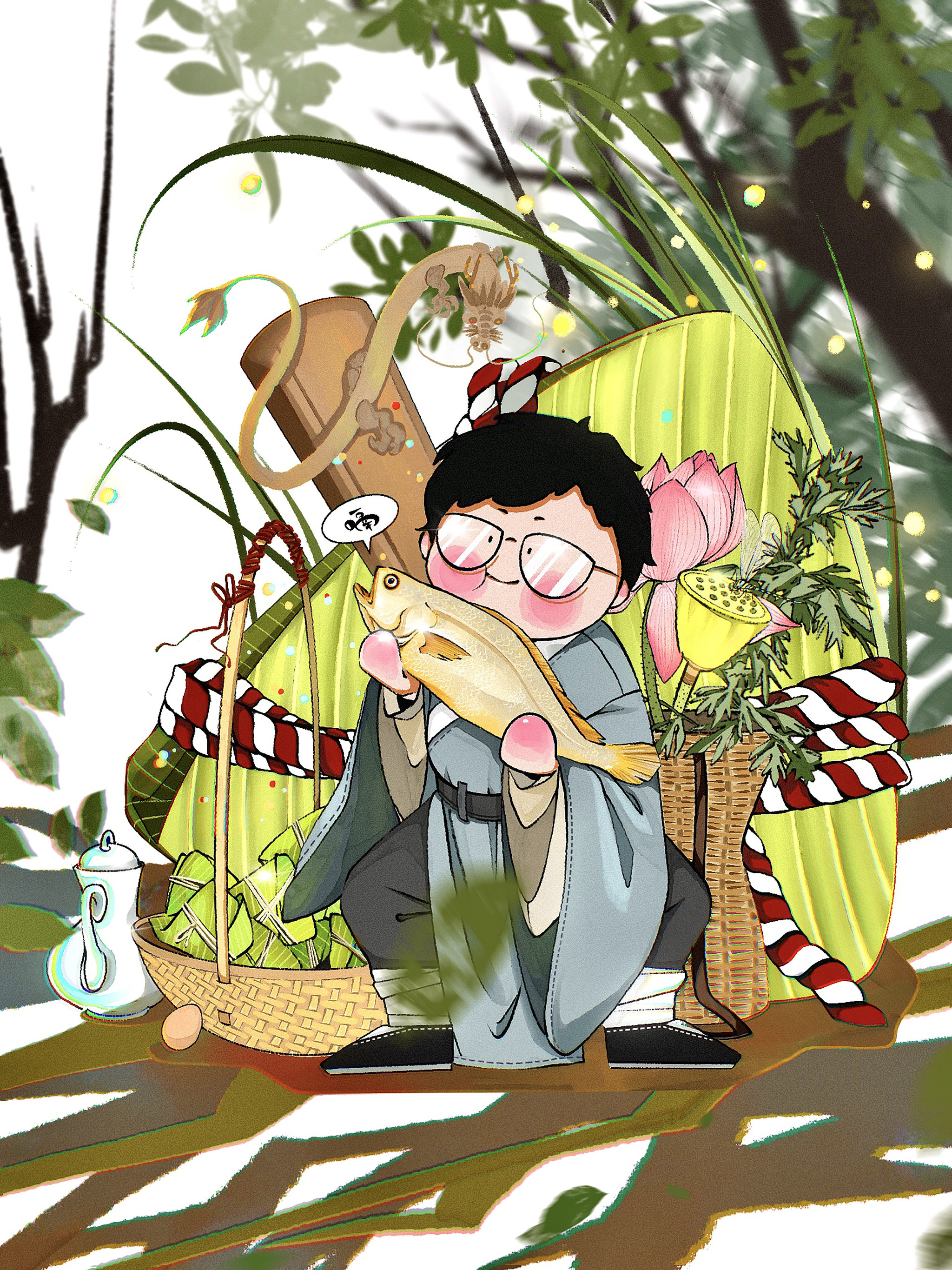 端午节粽子插图