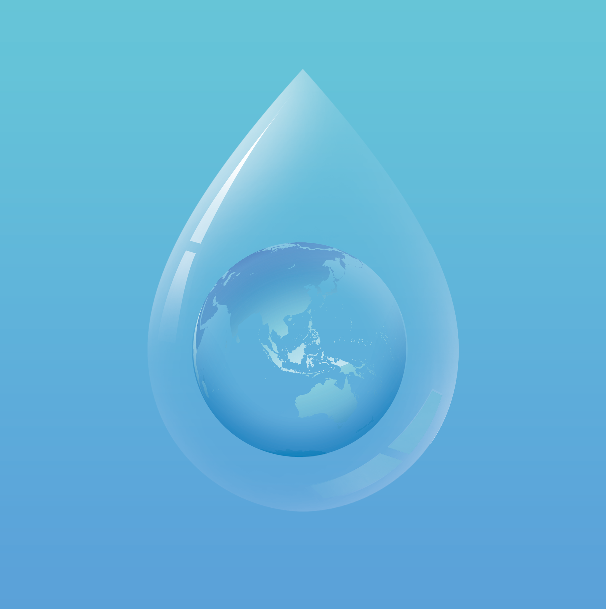 水滴宣传册画报环保地球