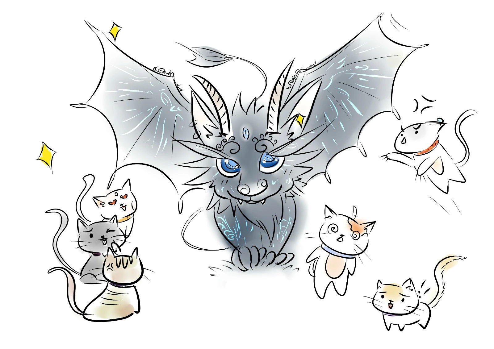 忘川(穷奇)与猫咪们