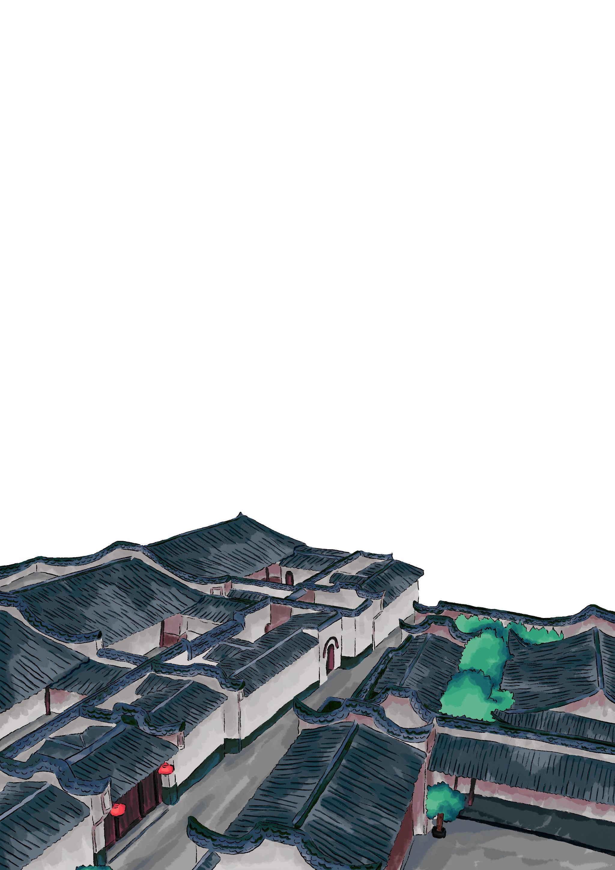 三坊七巷鸟瞰 - 郑博文 - 原创作品 - 视觉中国(shijueme)