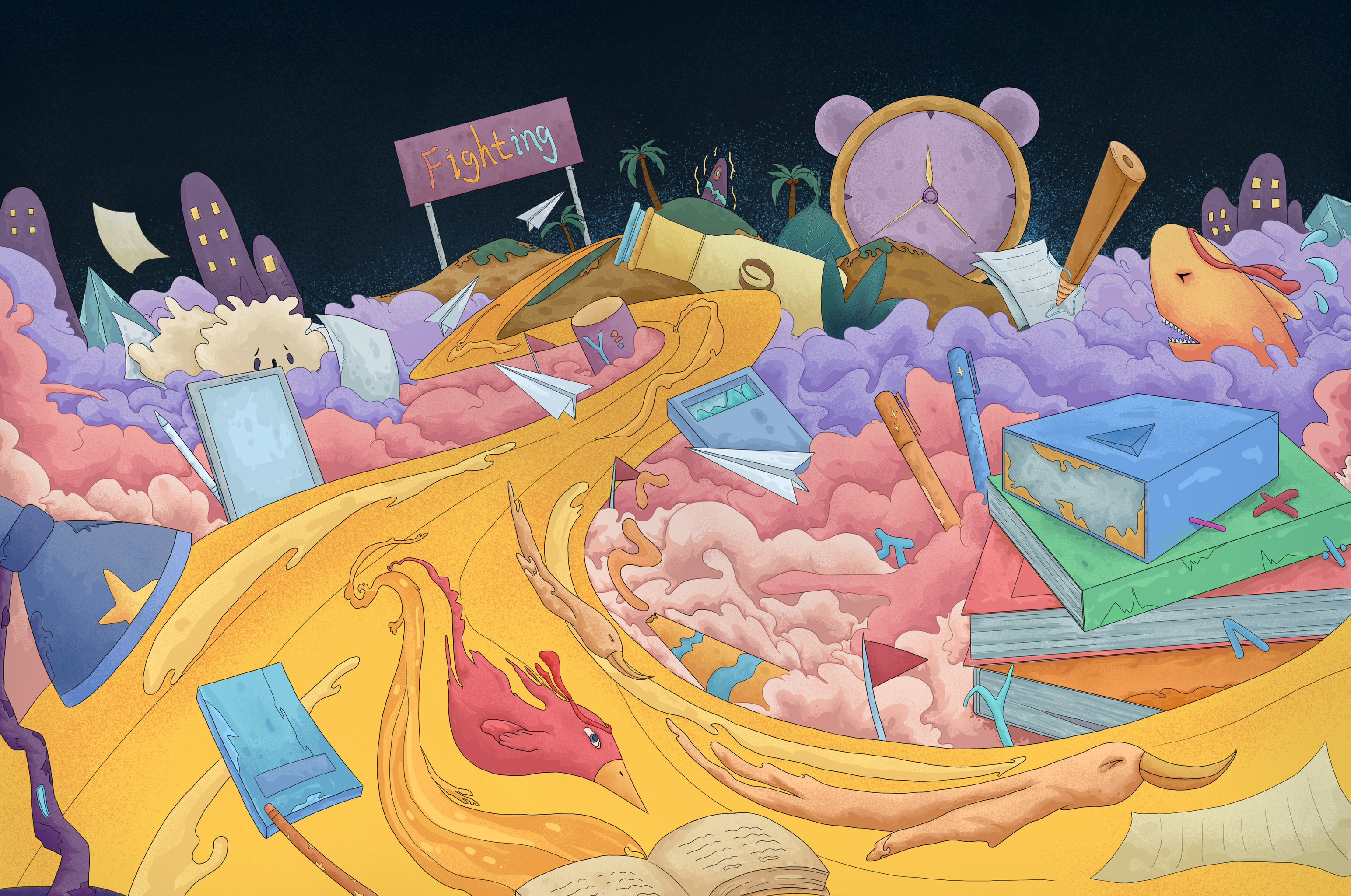 一叶子熬夜精华系列插图