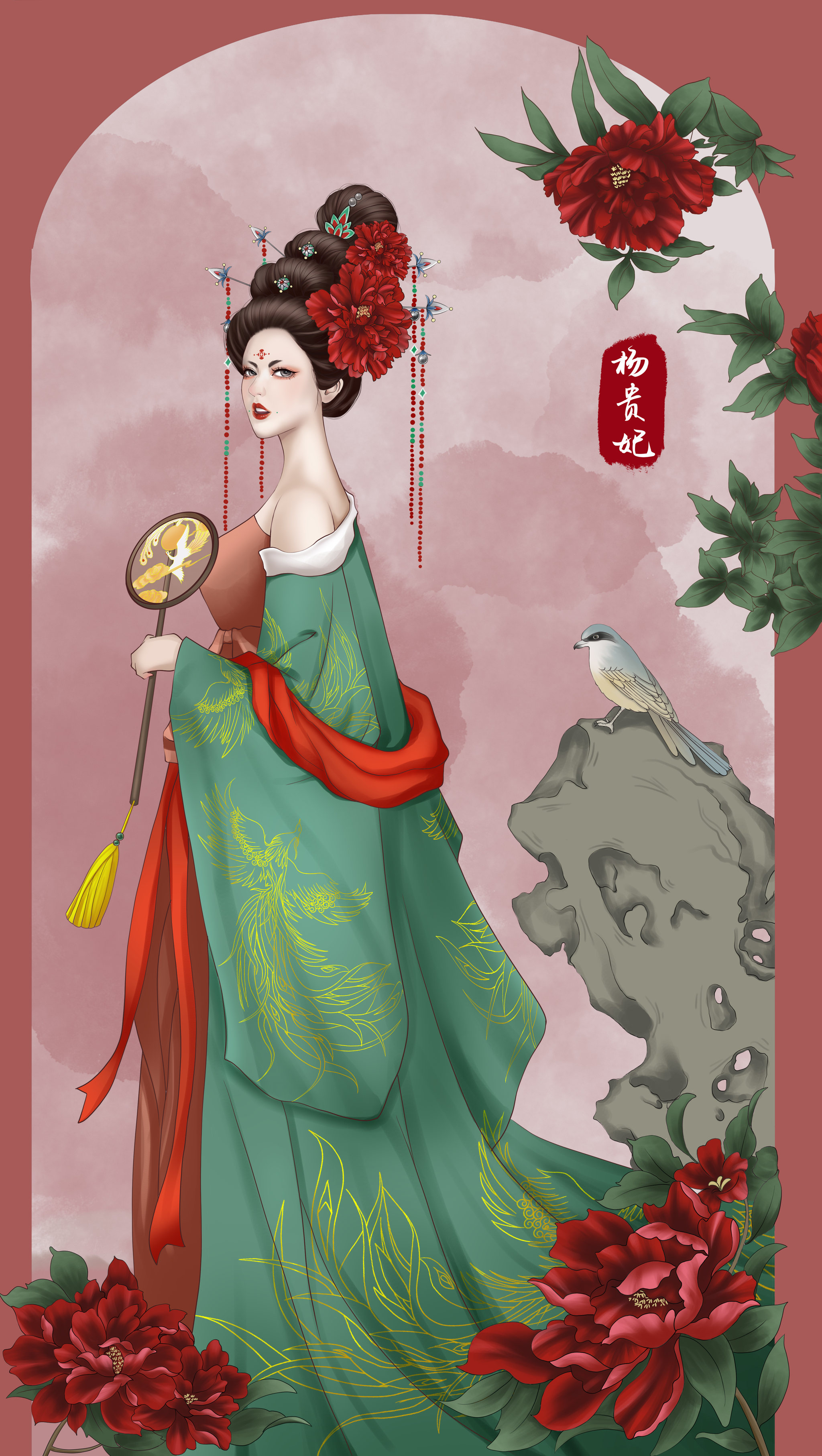 云想衣裳花想容 春风拂槛露华浓