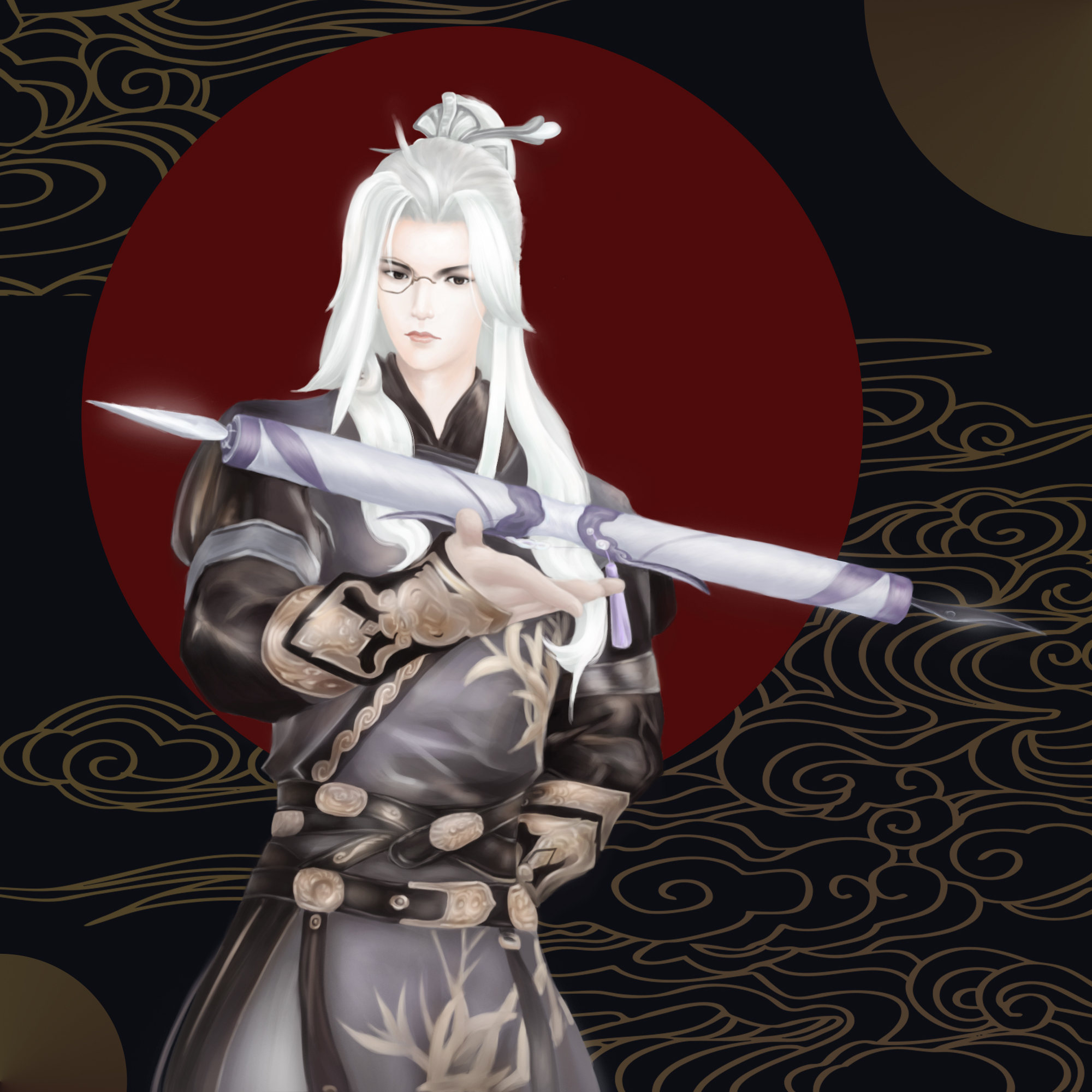 厚涂|古风玄幻男子