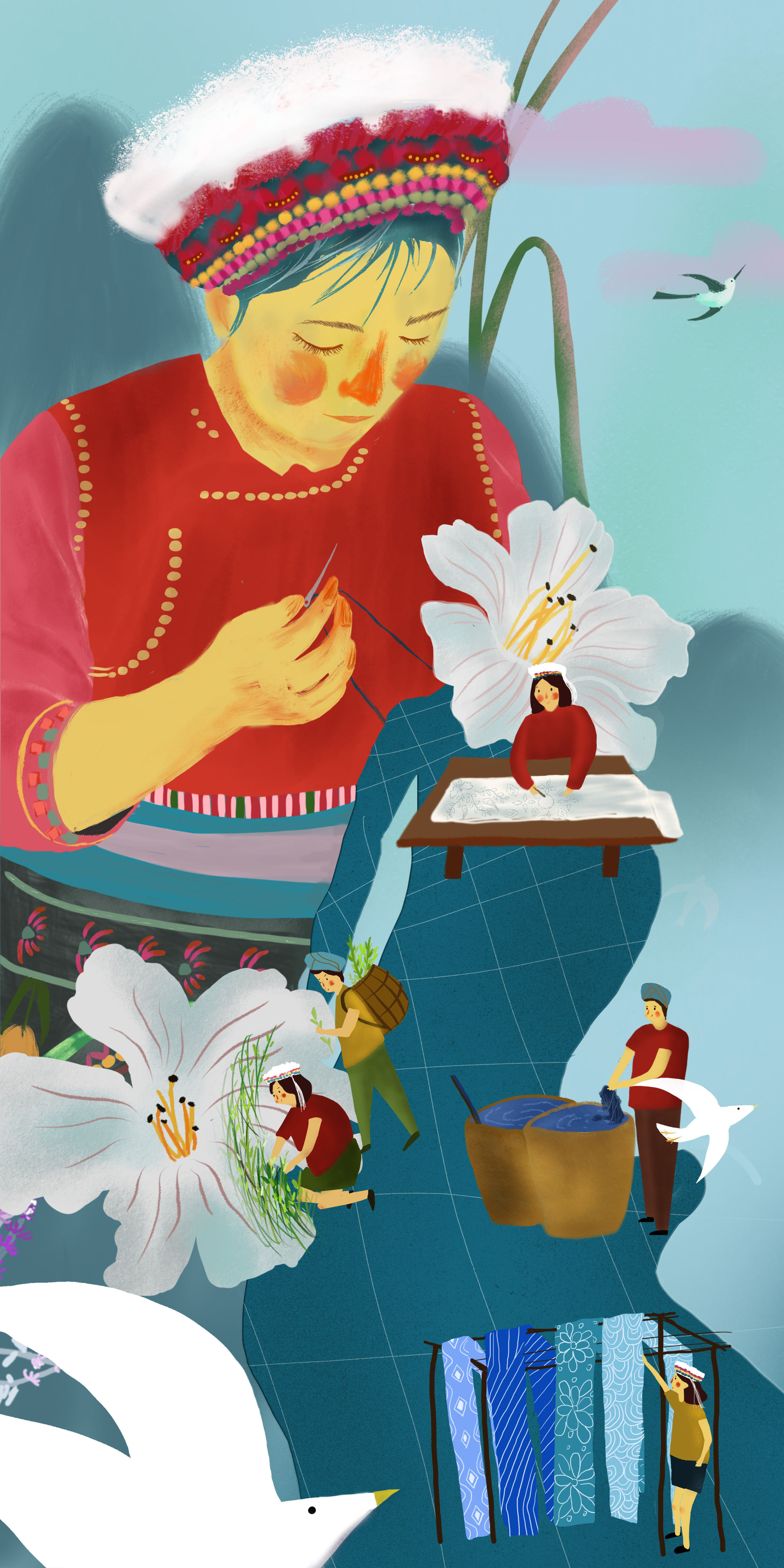 火把节与白族扎染